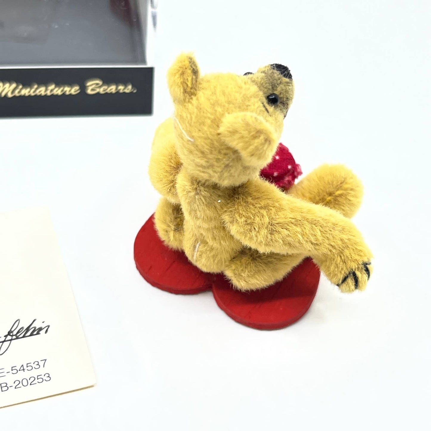 World of Miniature Bears Toy Miniature Christmas Bear TOM Mohair Eleonore TG3