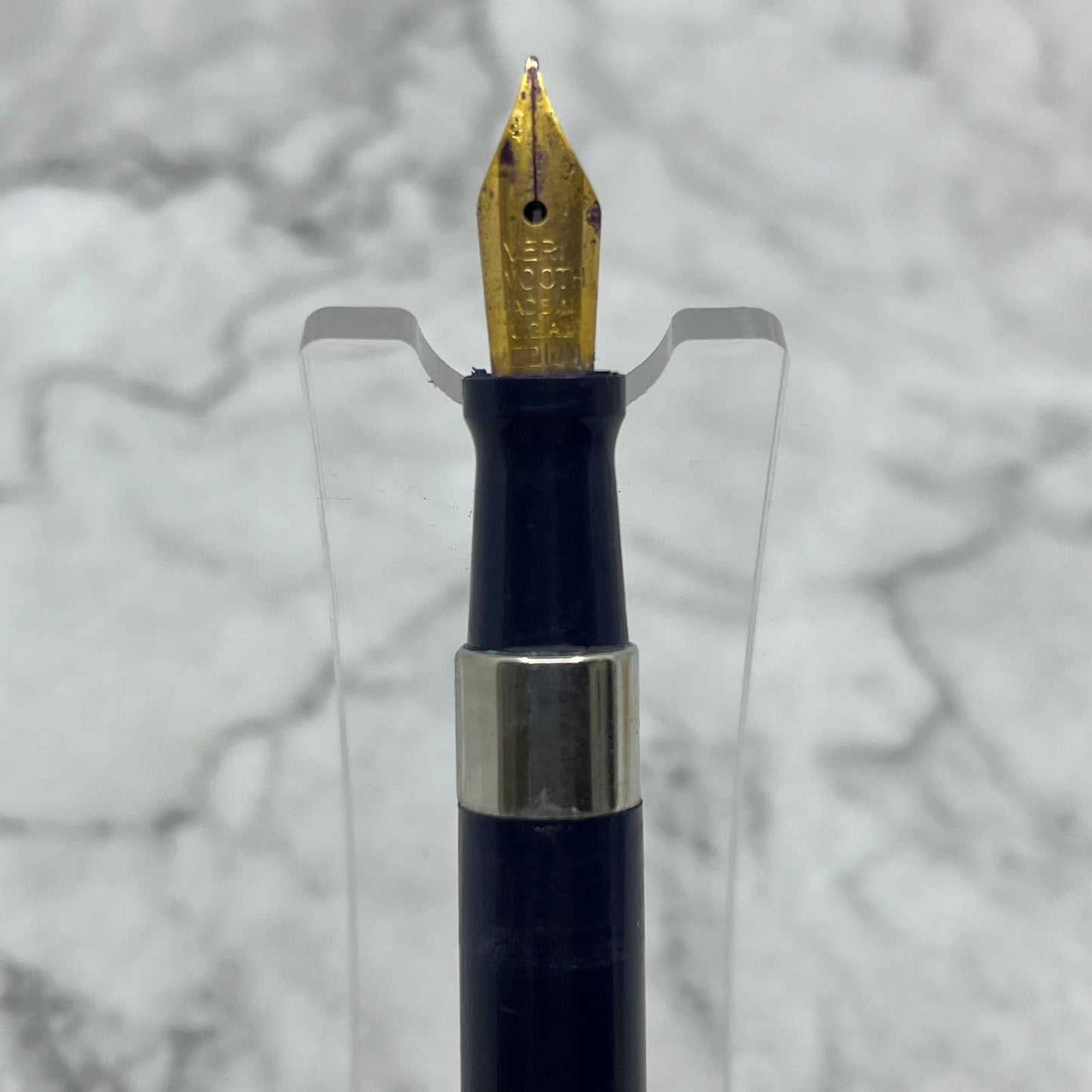 Vintage Fountain Pen Arnold Navy Blue Pump Fill SE7