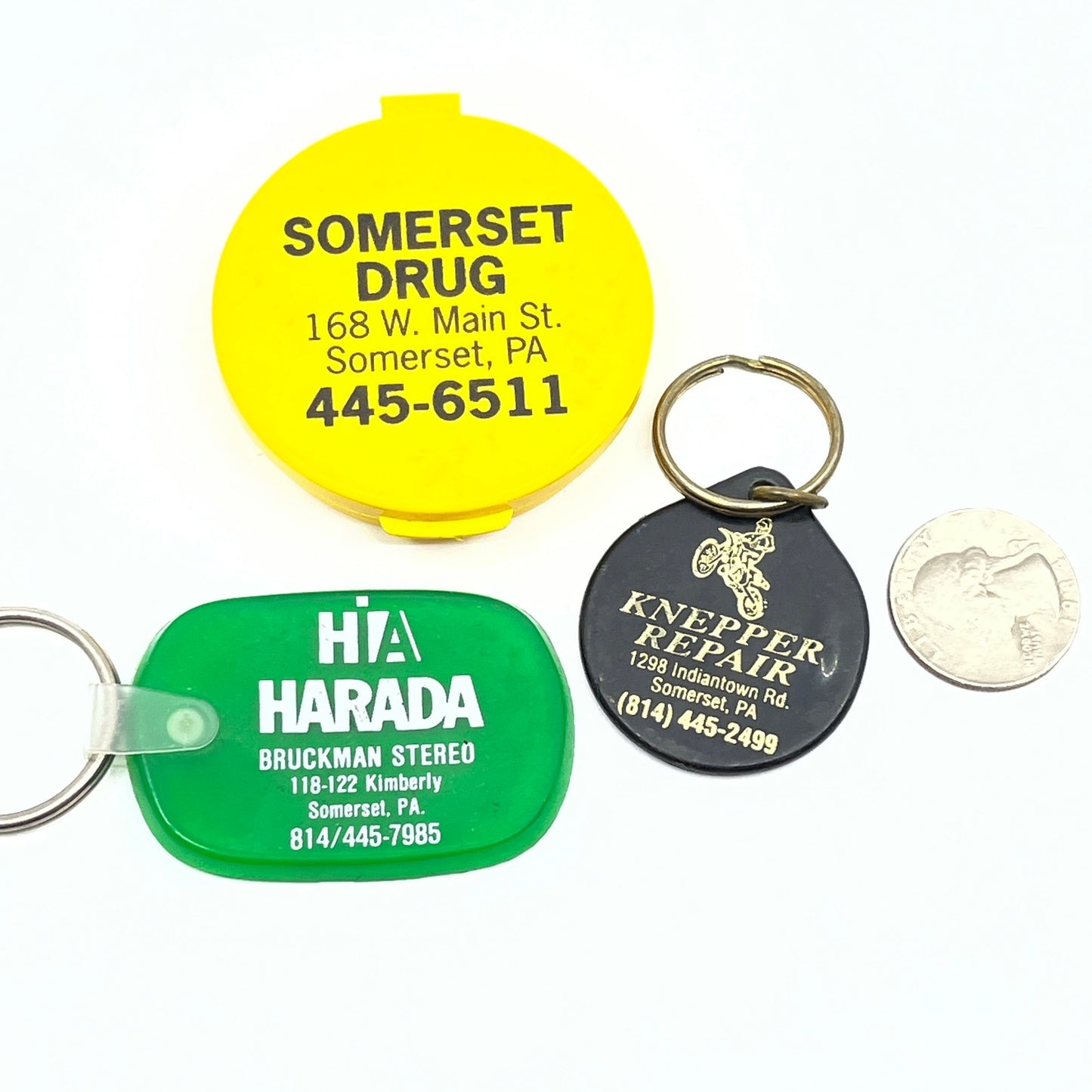 Vintage Somerset Pennsylvania Advertising Lot Harada Bruckman Knepper SE9