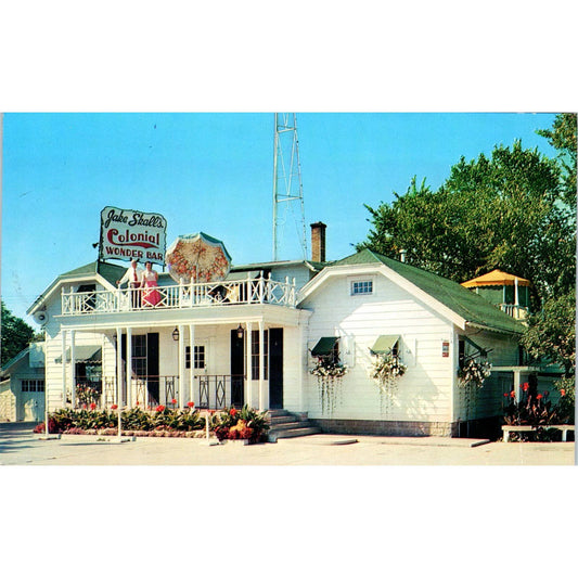 Jack Skall's Colonial Wonder Bar Appleton 1964 WI Original Postcard TJ9-P3