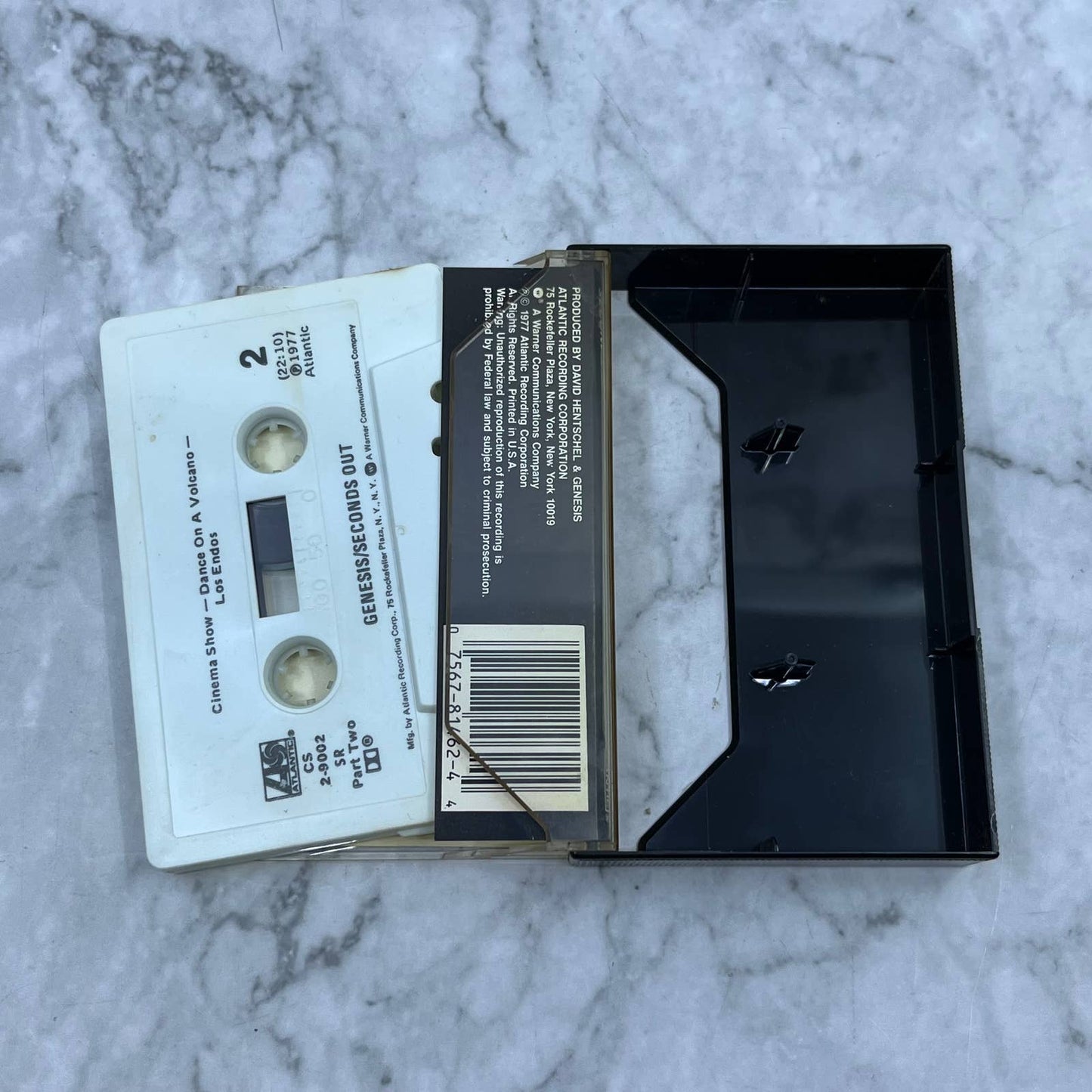 Genesis Seconds Out live recording Part 2 Cassette Tape TB5-13