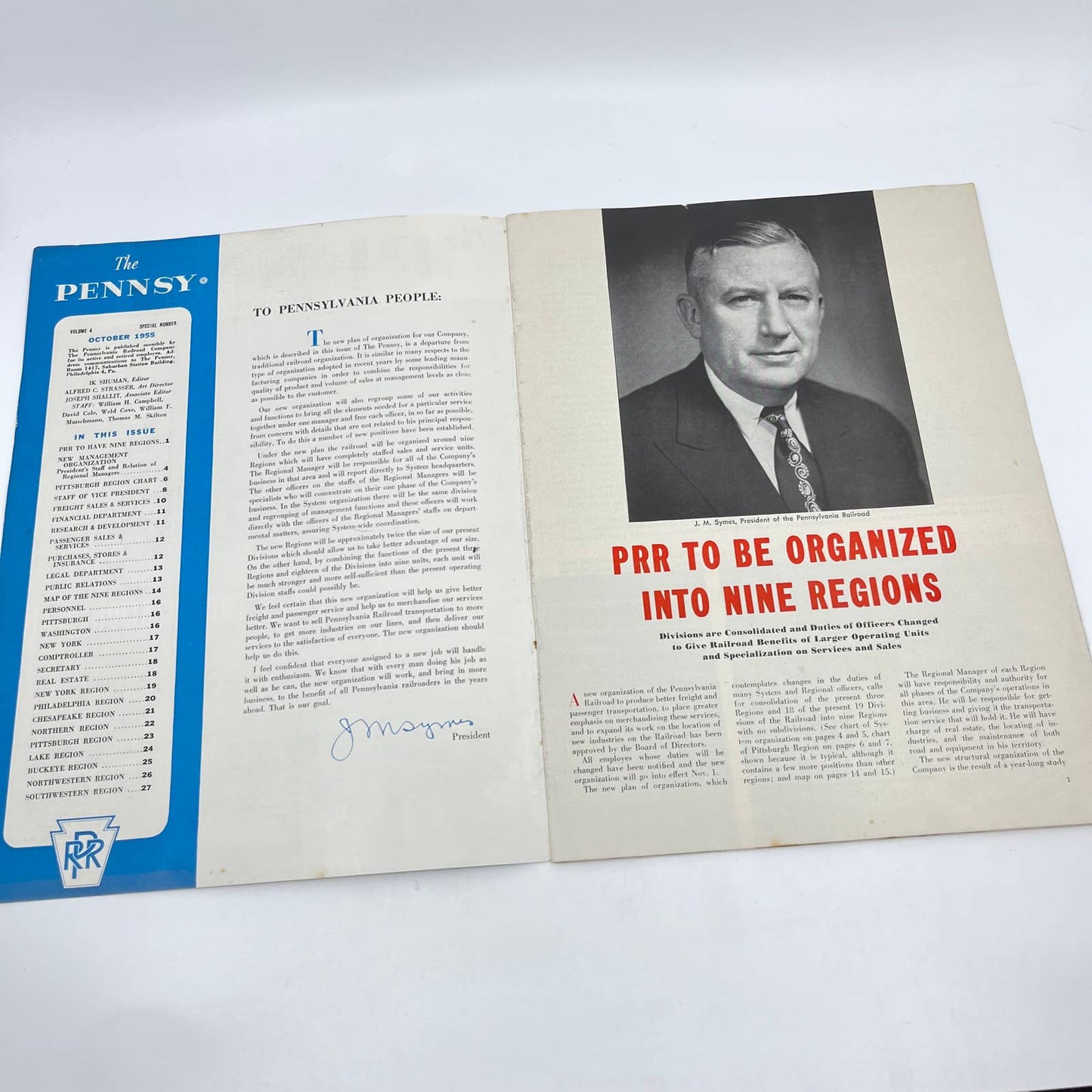 Pennsy Employee Magazine - 1955 Oct Special Pennsylvania Railroad RR TC6
