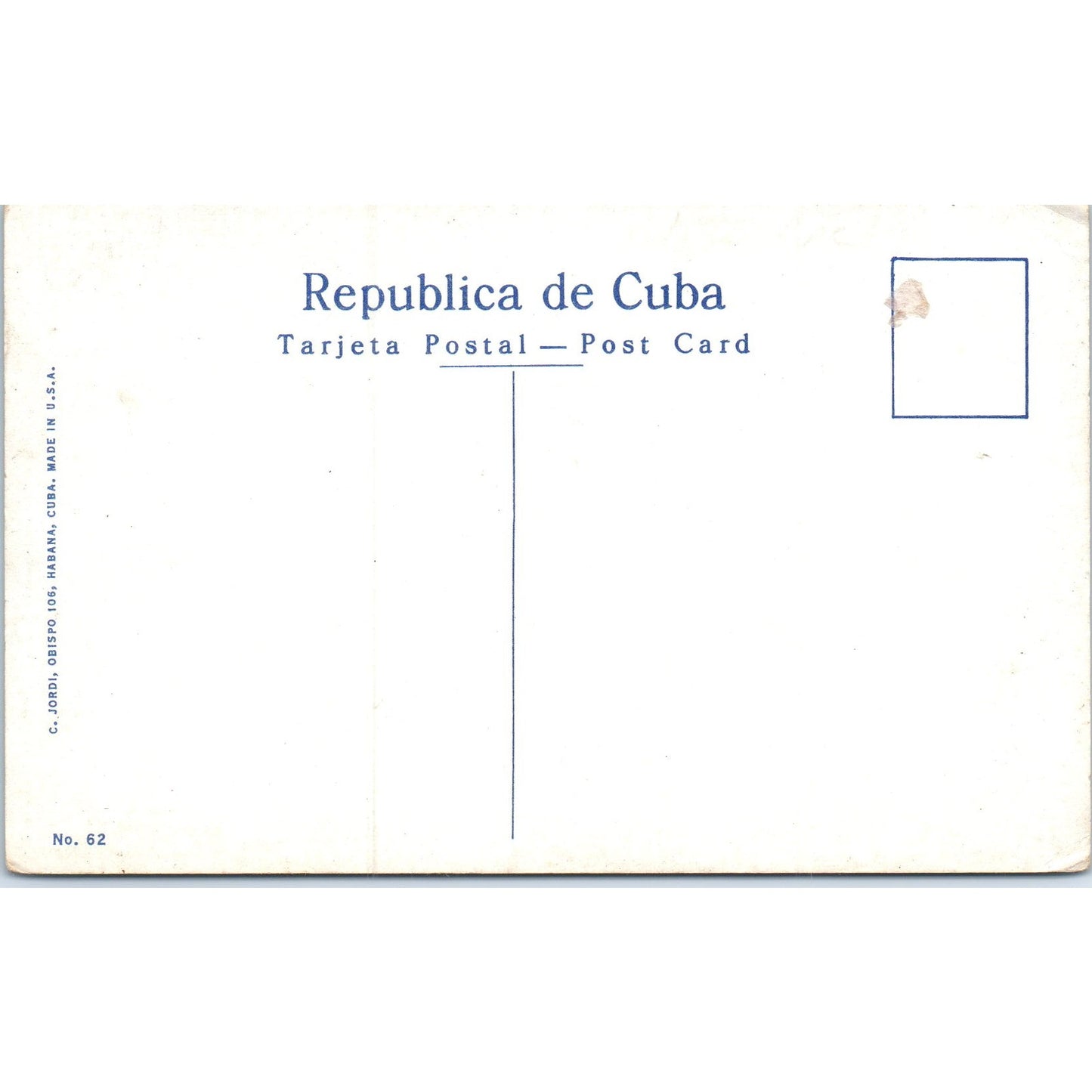 Jose Miguel Gomez Monument Havana Cuba Original Postcard P3-1