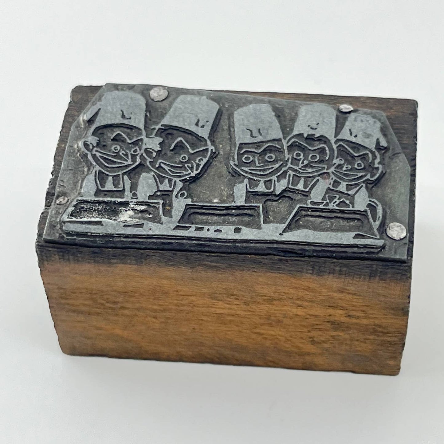 1920s Shriner Figural Masonic Stamp Typeset Print Block 1 1/2” SC7-37