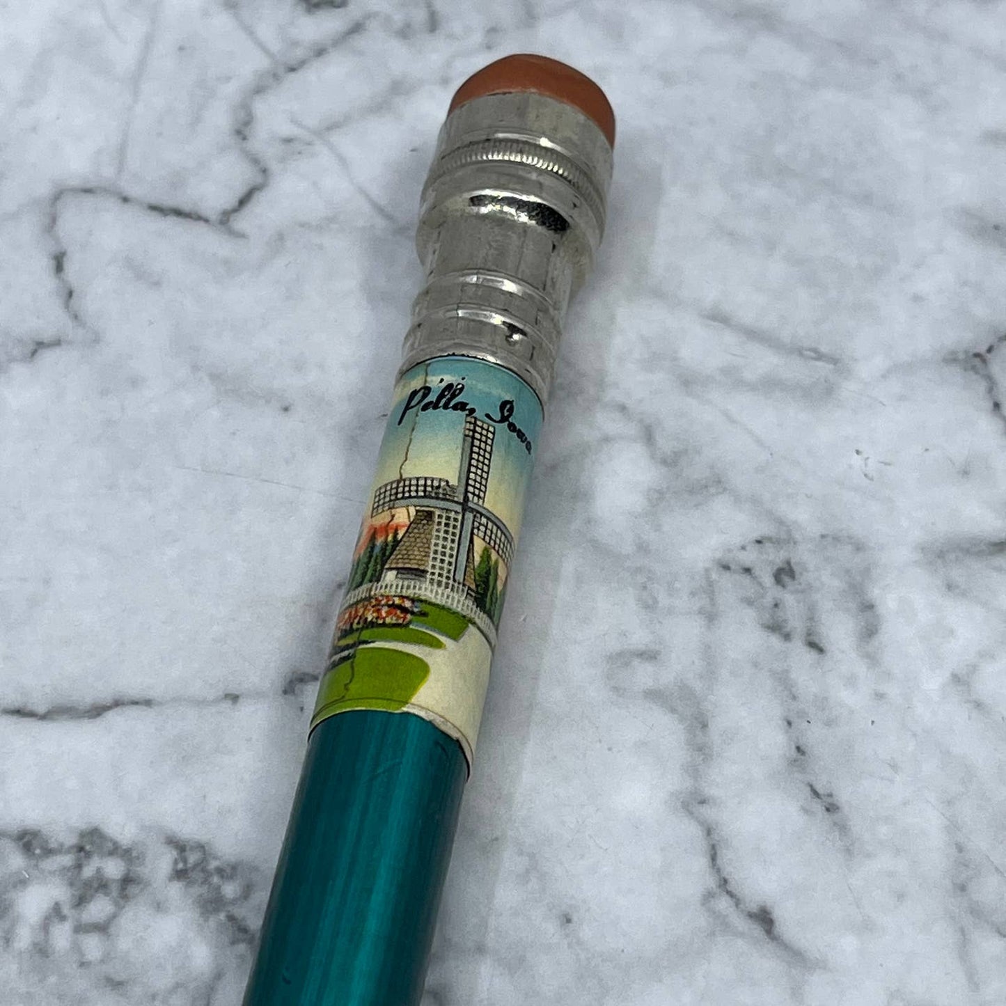Vintage GIANT Souvenir Mechanical Pencil Pella Iowa 10” SE6
