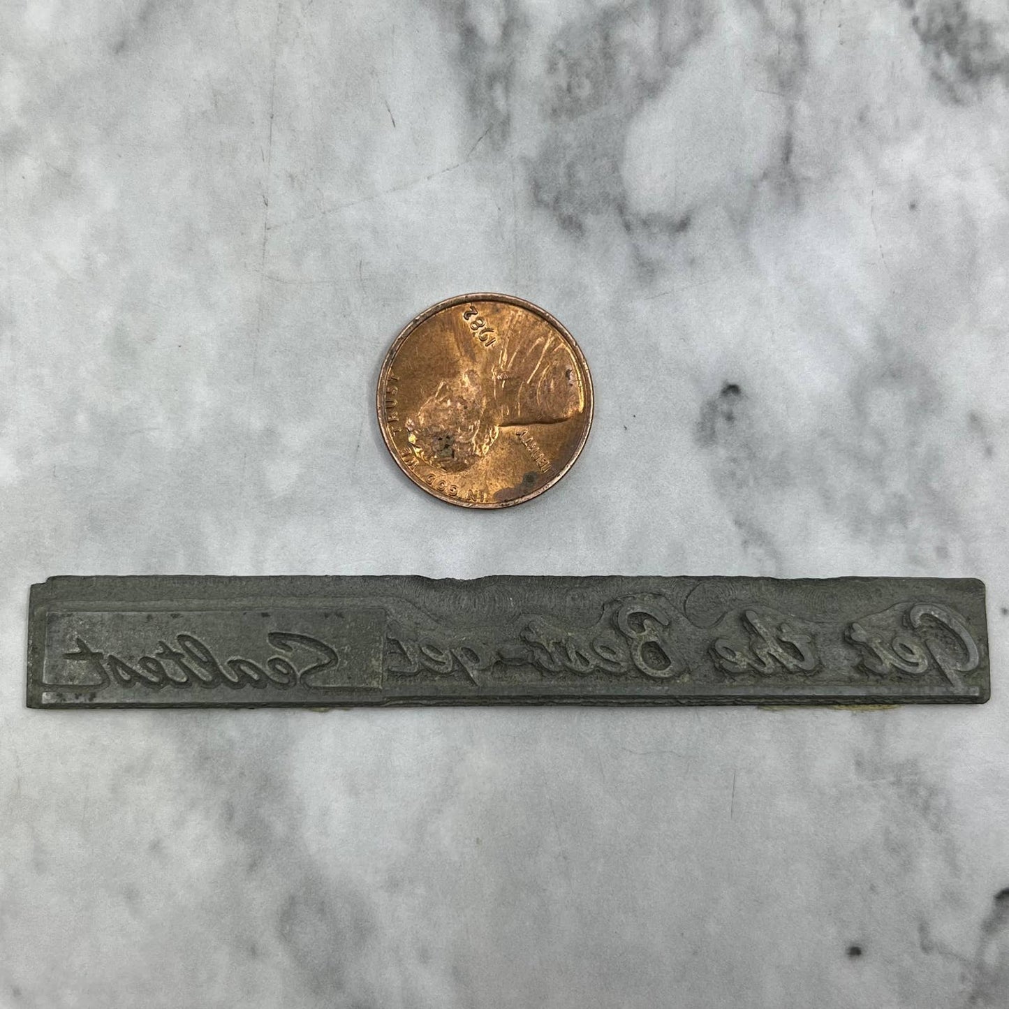 VTG Printing Letterpress Printers Block Plate Get the Best - Get Sealtest TJ59