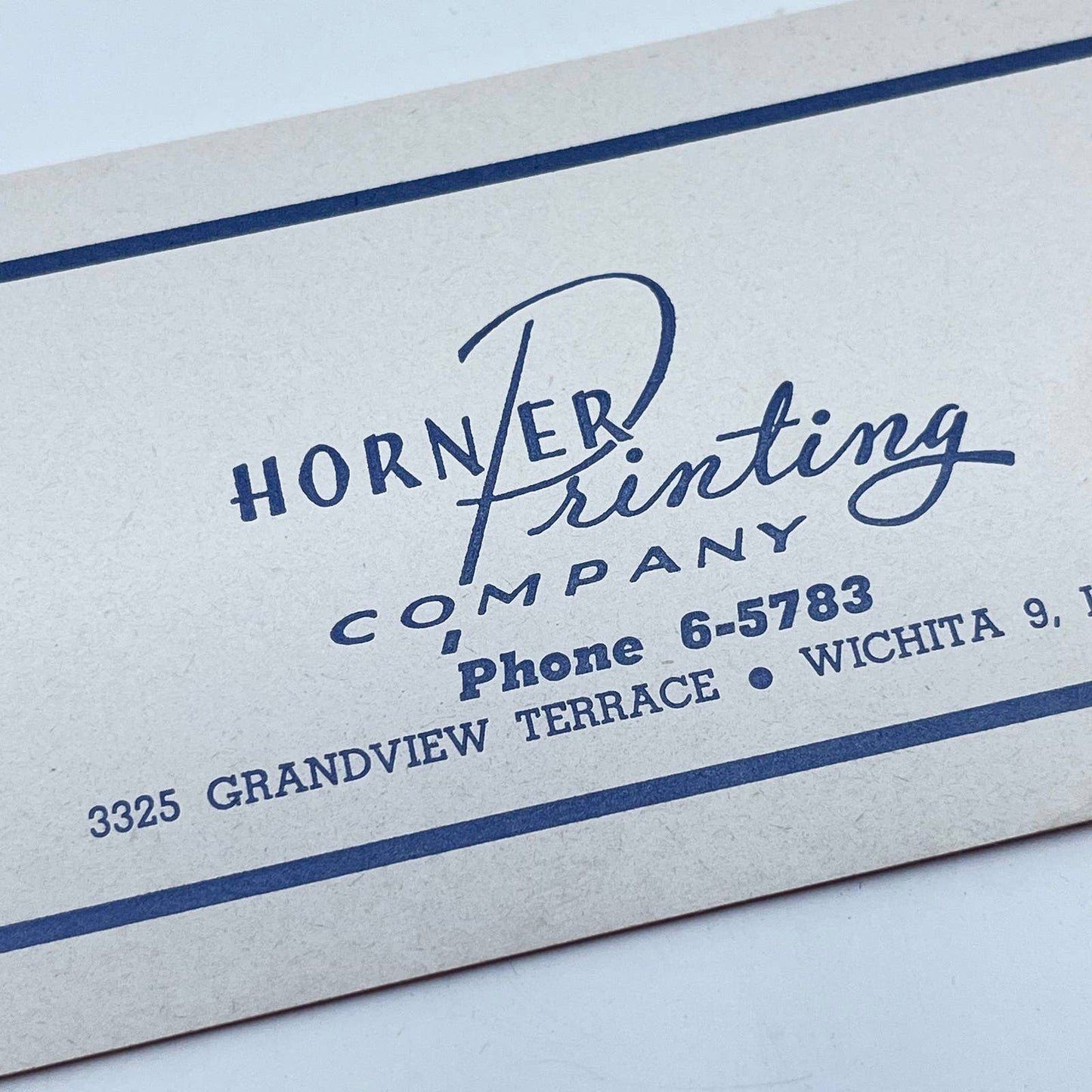 1951 Blotter Card Horner Printing Company Wichita Kansas SC9