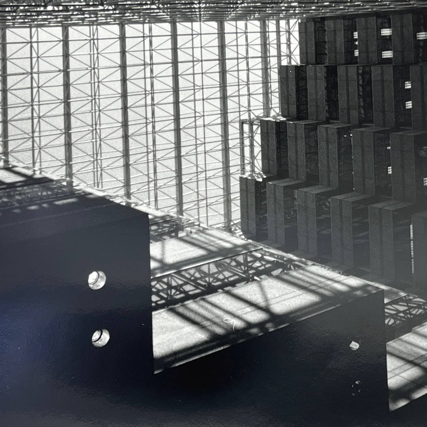 Vtg Original Art B&W Photo Industrial Abstract Randolph Allen Kennedy 11x14 FL4