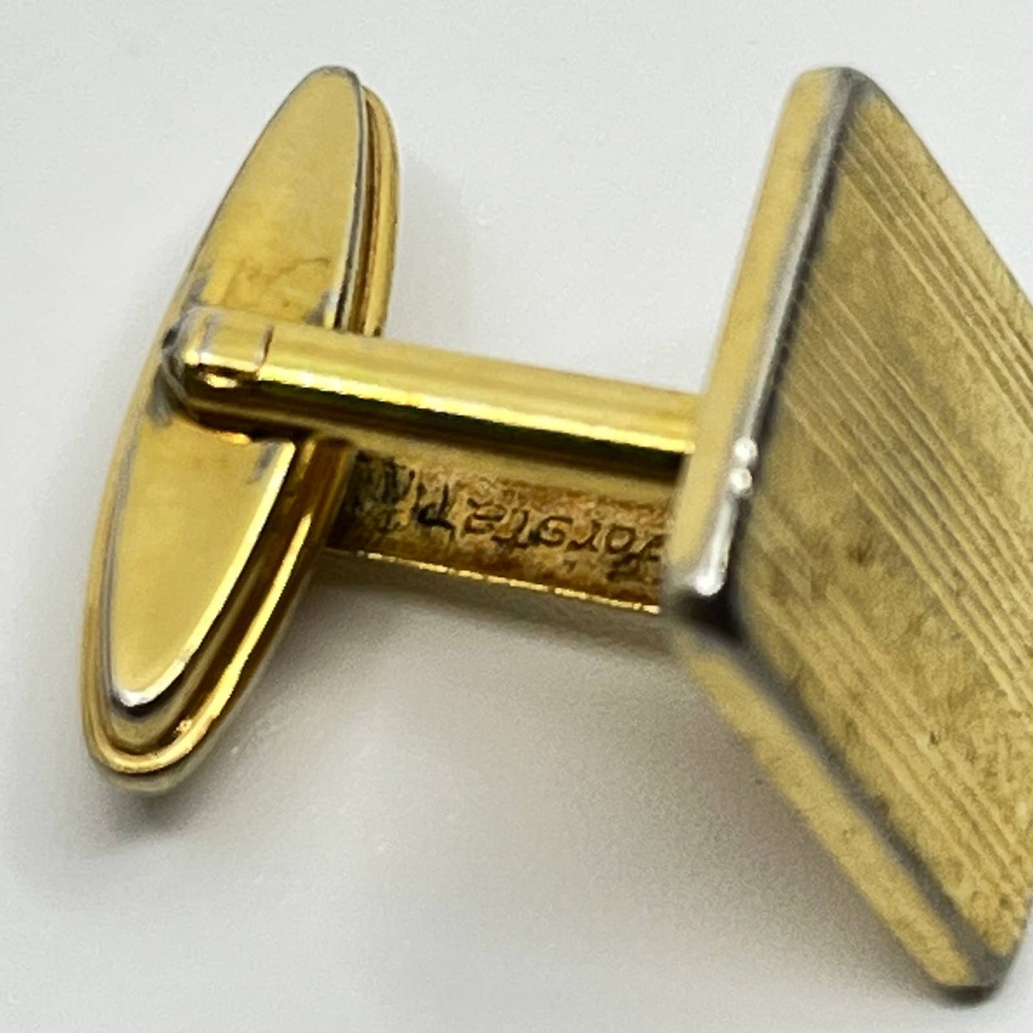 Vintage Art Deco Forstar Gold Tone Cufflinks Cuff Links SC3