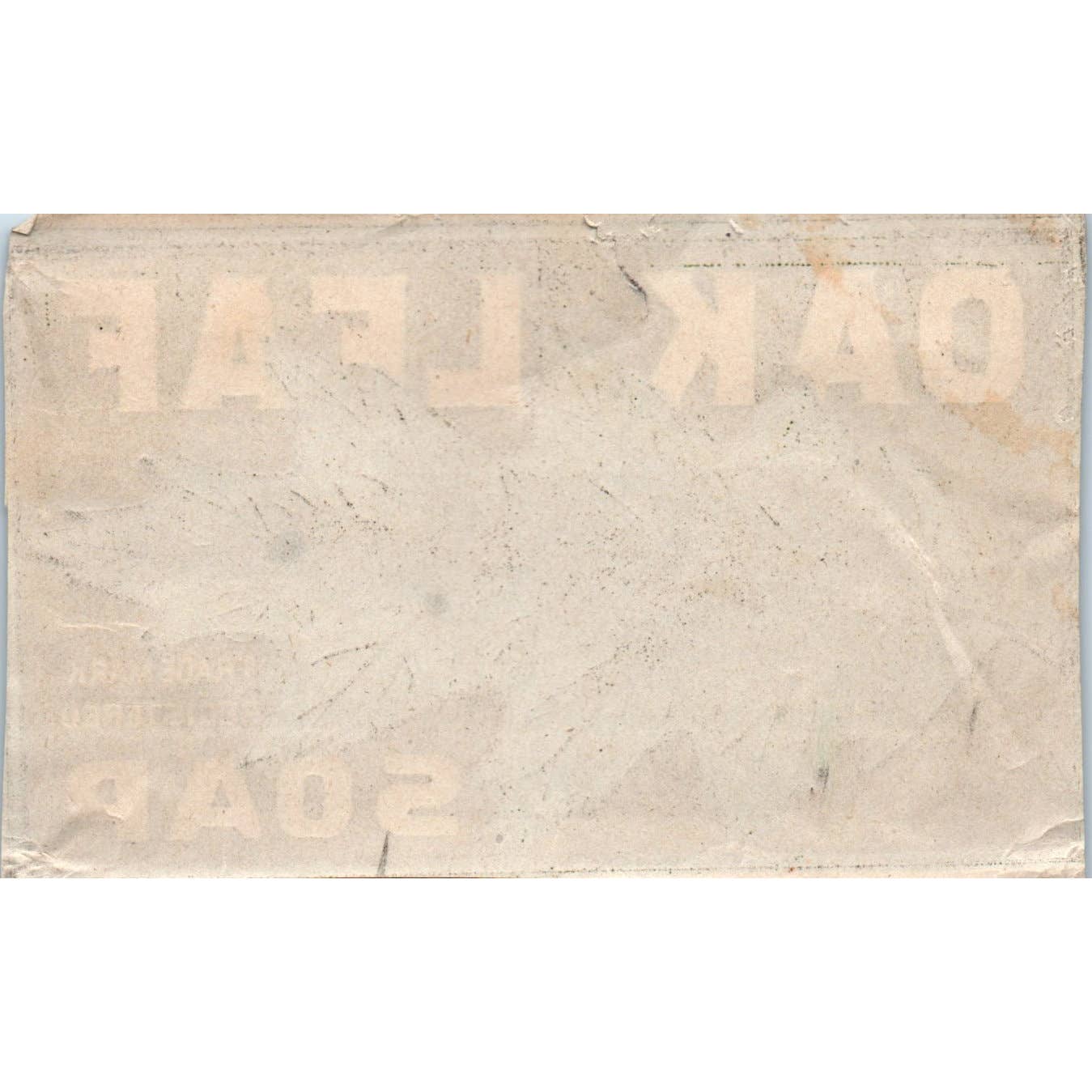 OAK LEAF SOAP - Antique Soap Label SE3-3