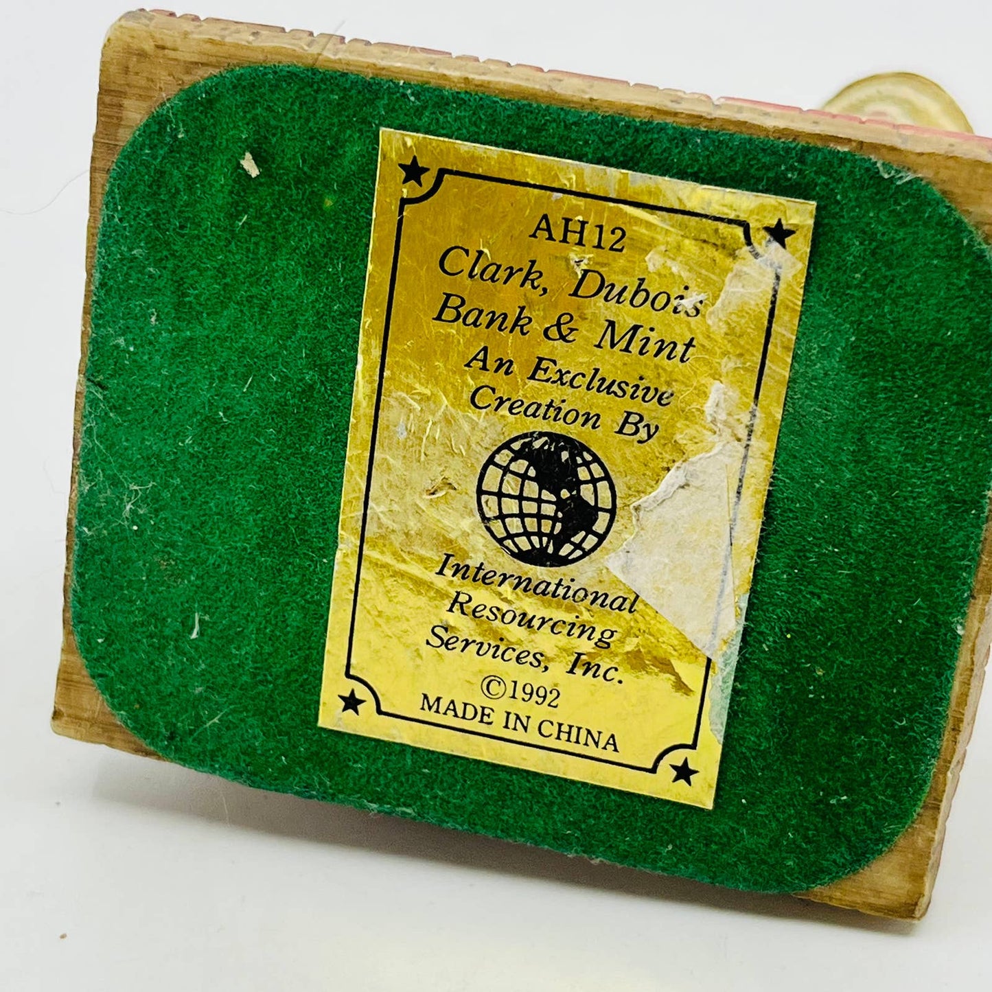THE AMERICANA COLLECTION LIBERTY FALLS CLARK, DUBOIS BANK & MINT #AH12 TC1