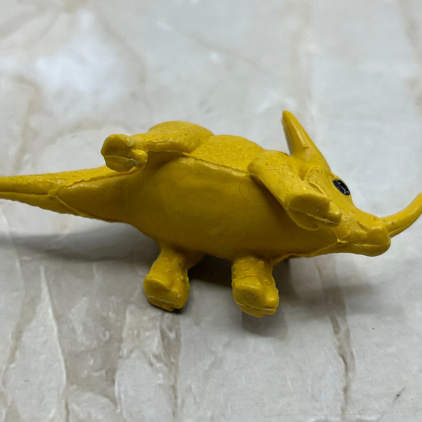 Vintage Dinosaur Stryacosaurus Toy Figure Figurine Green Yellow TE5-S2