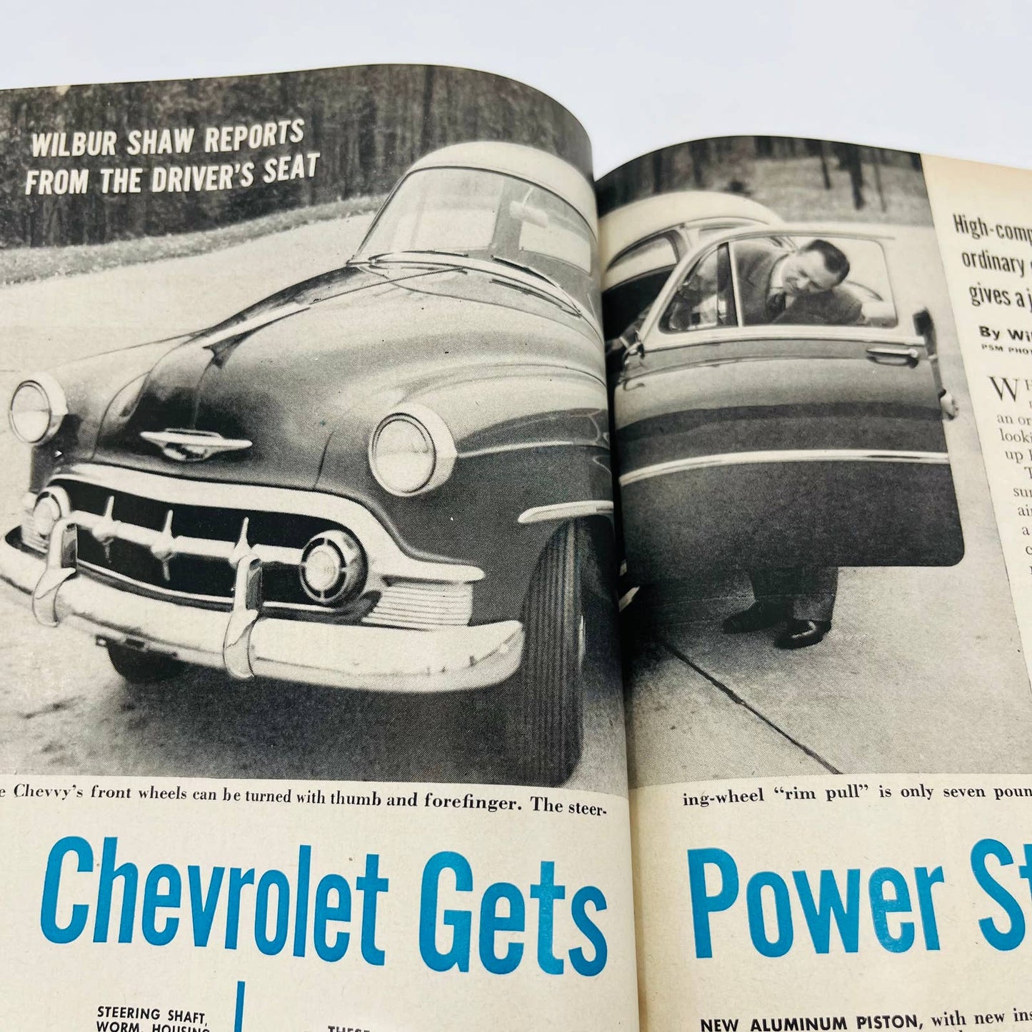 Popular Science Magazine Chevrolet Bel Aire February Hudson Fold Out 1953 BA2