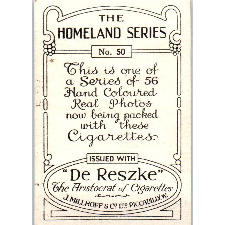 De Reszke Millhoff Cigarette Card Homeland Series 50 Hebden Bridge Waterfall SE5