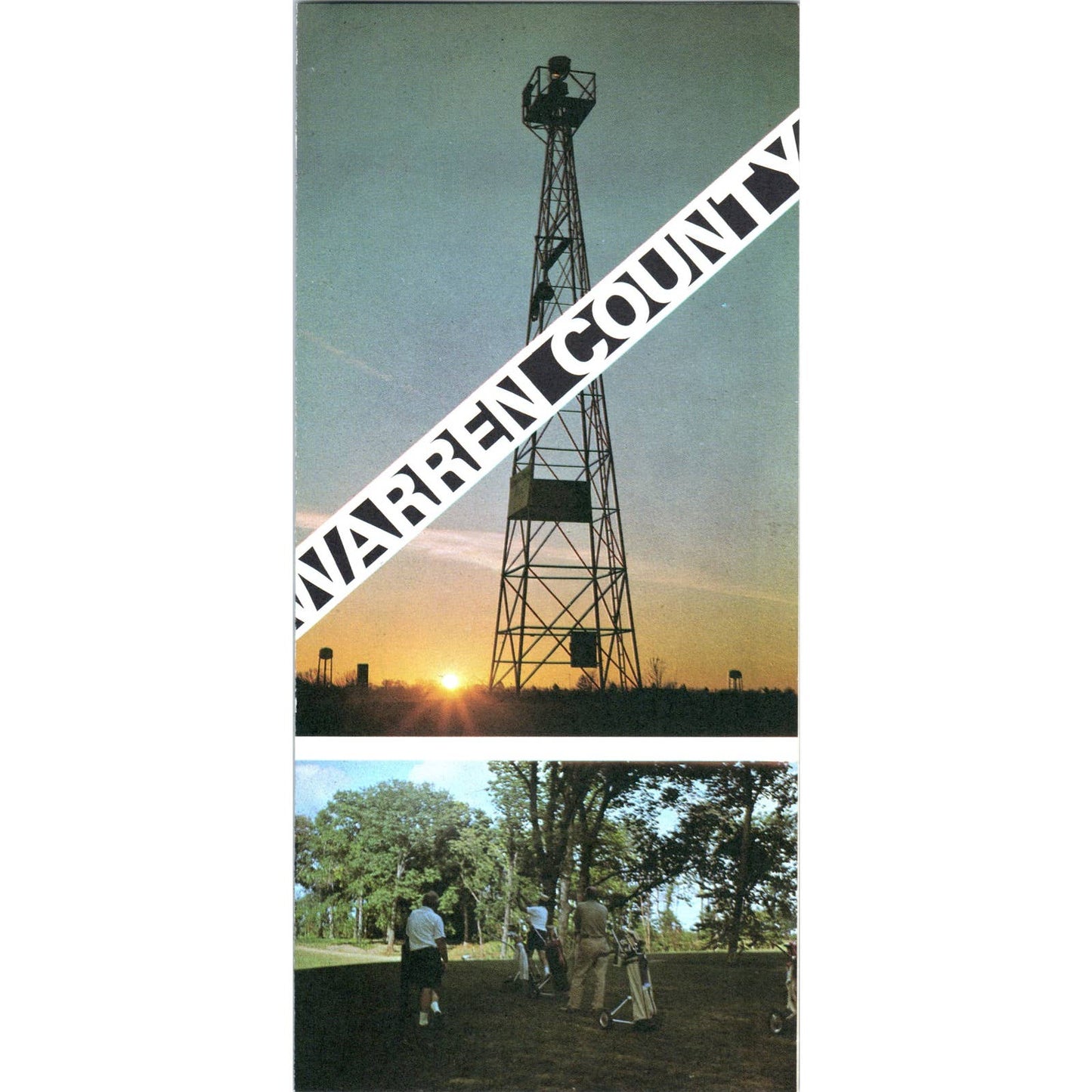 Vintage Warren County Illinois Travel Promo Brochure AD7