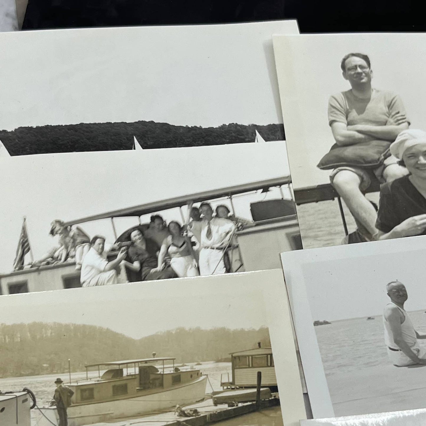1930s Collection of Photos & Negatives Boating Trip in Virginia TJ9-PG5