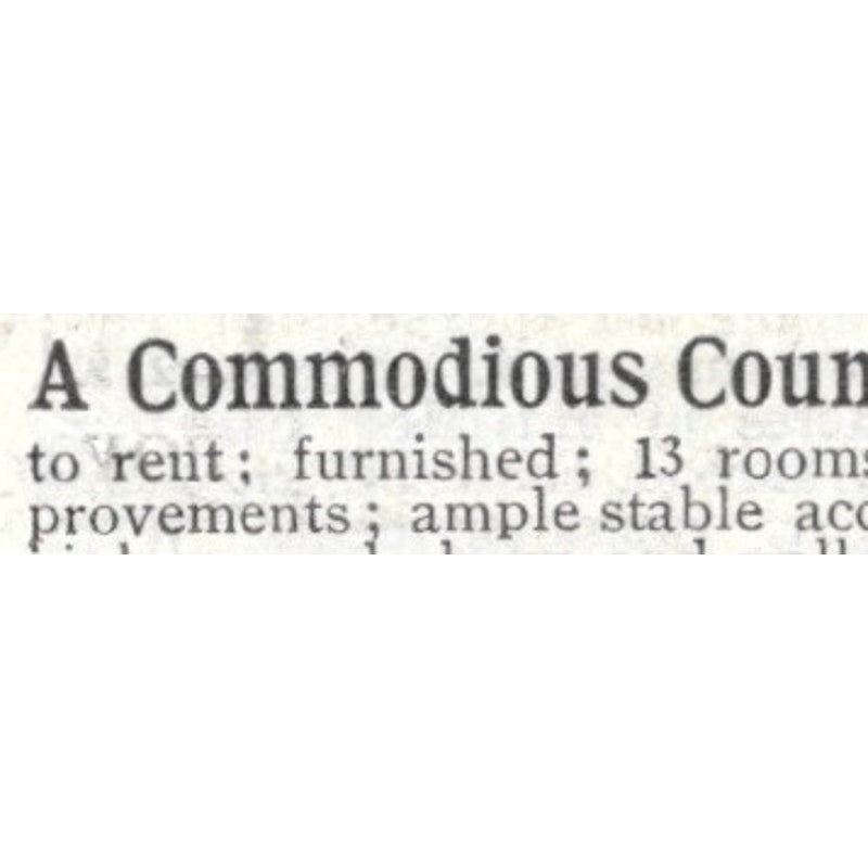 Country House For Rent G.E. Abbot Leominster Mass - 1903 Original Ad AK5-S32