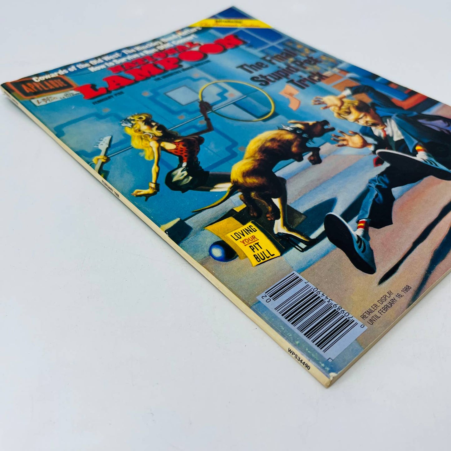 National Lampoon Feb 1988 Final Stupid Pet Trick David Letterman Newsstand BA2