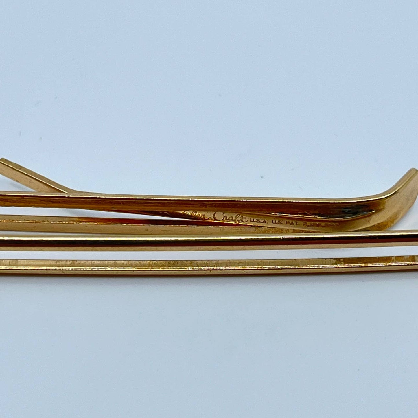 VTG Kreisler Craft Gold Tone Chain Tie Bar Tie Clip Tie Pin SC3