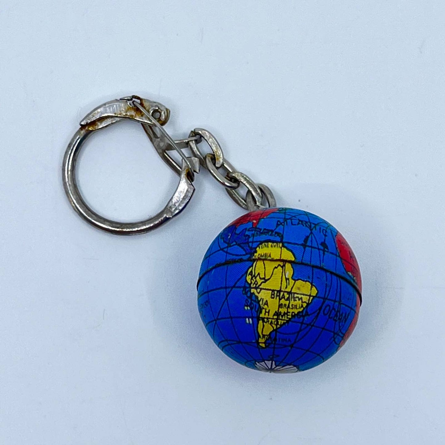 Vintage Globe Keyring Keychain SC9