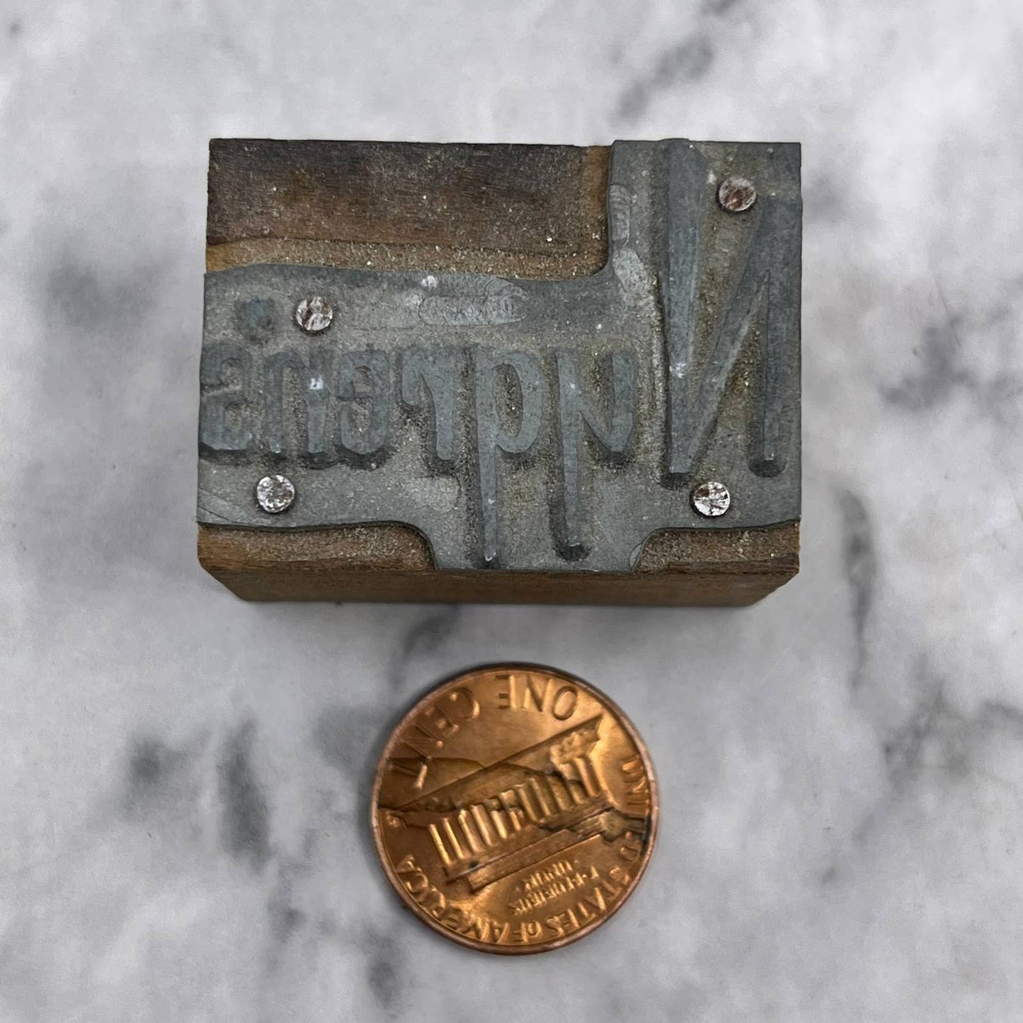 Vintage Printing Letterpress Printers Block Plate NYGREN'S TJ53
