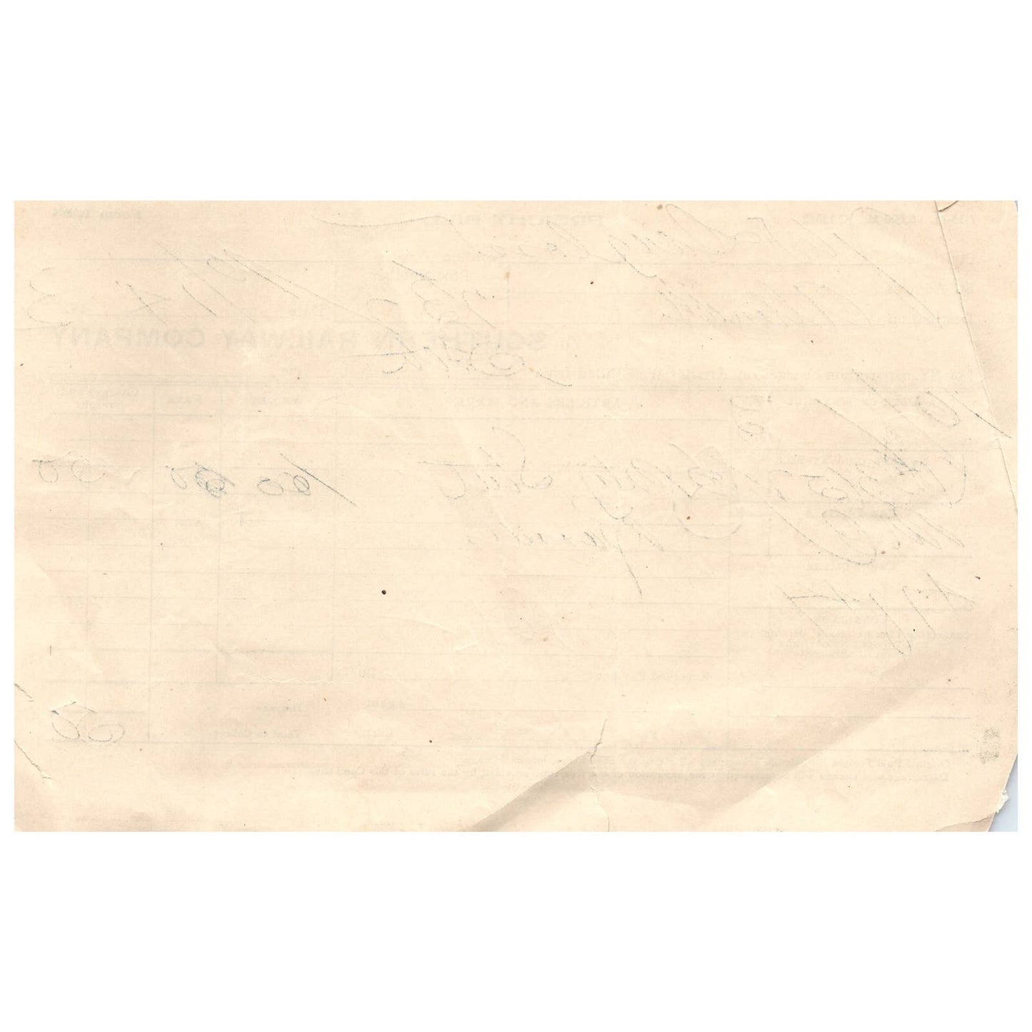 1913 Southern Railway Company Freight Bill AD1