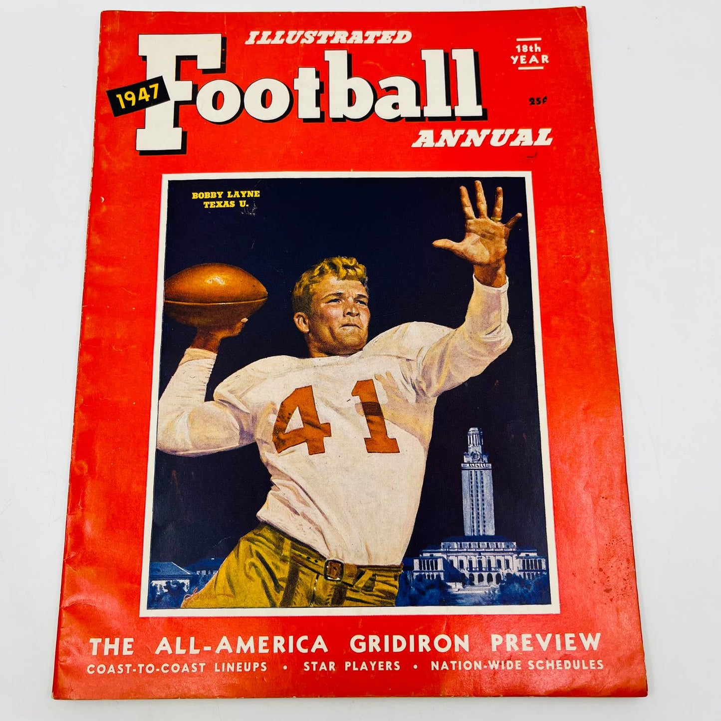 Illustrated Football Annual 1947 Magazine Bobby Layne Texas EXCELLENT BA3