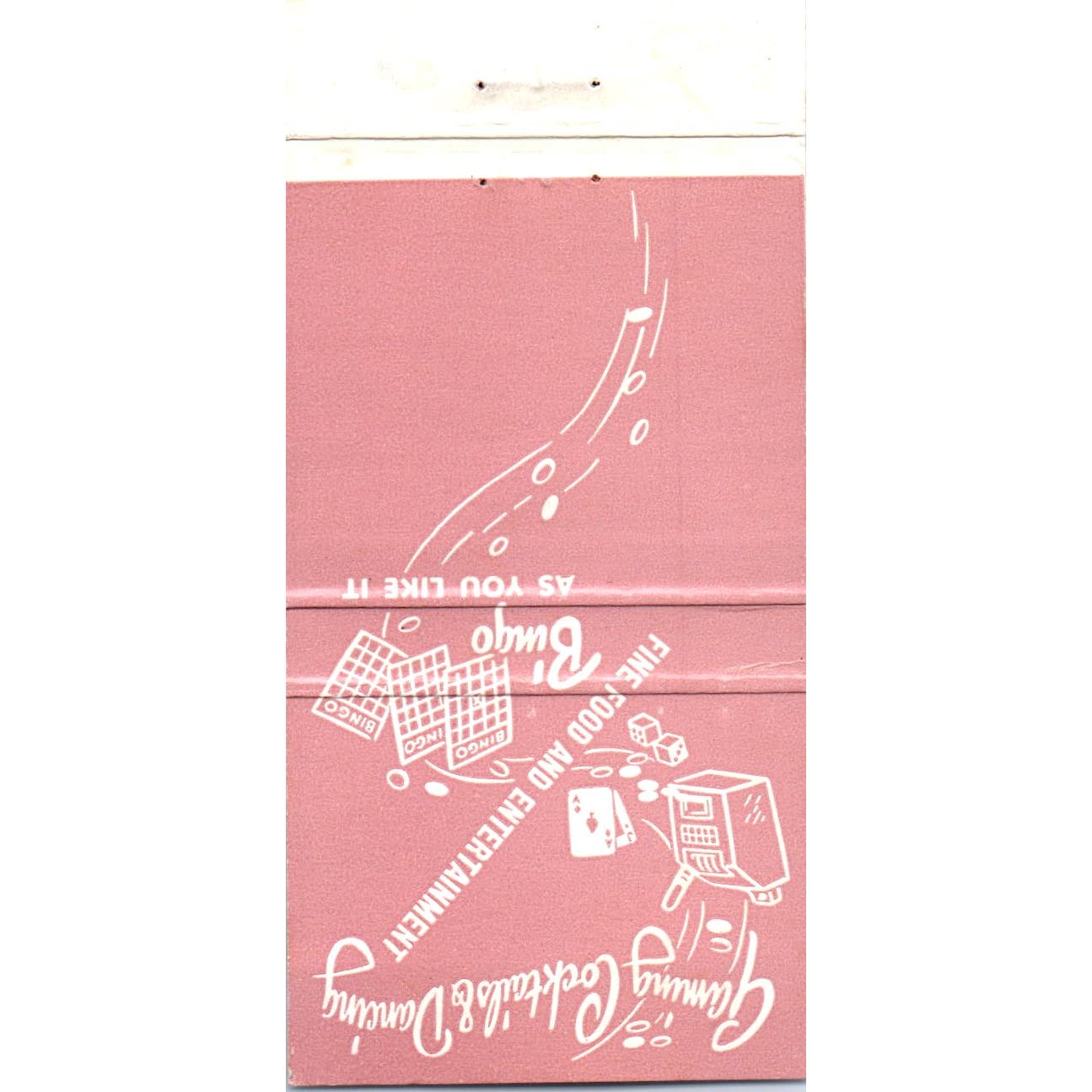 Joby's Monte Carlo Crystal Bay Lake Tahoe Advertising Matchbook Cover SB3-M7