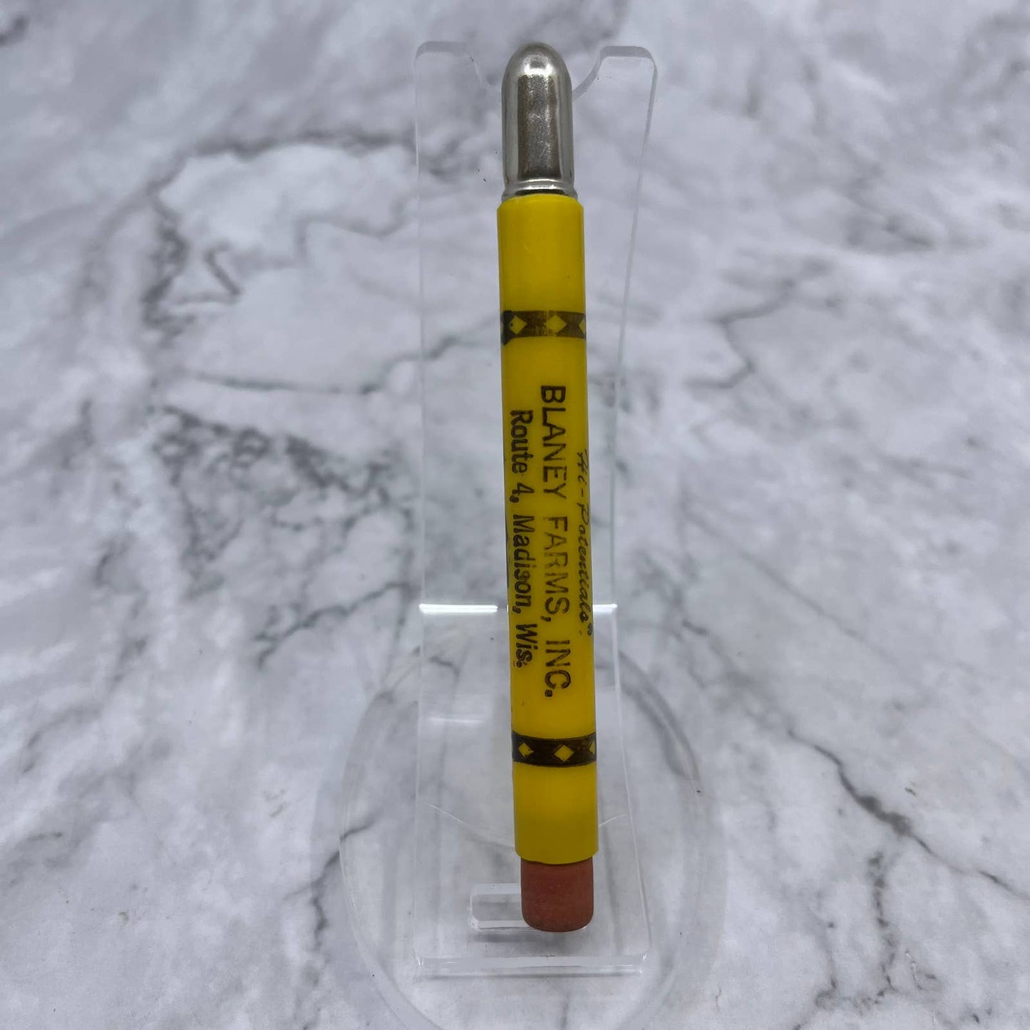 Vintage Bullet Pencil Blaney Farms Route 4 Madison Wisconsin SE6