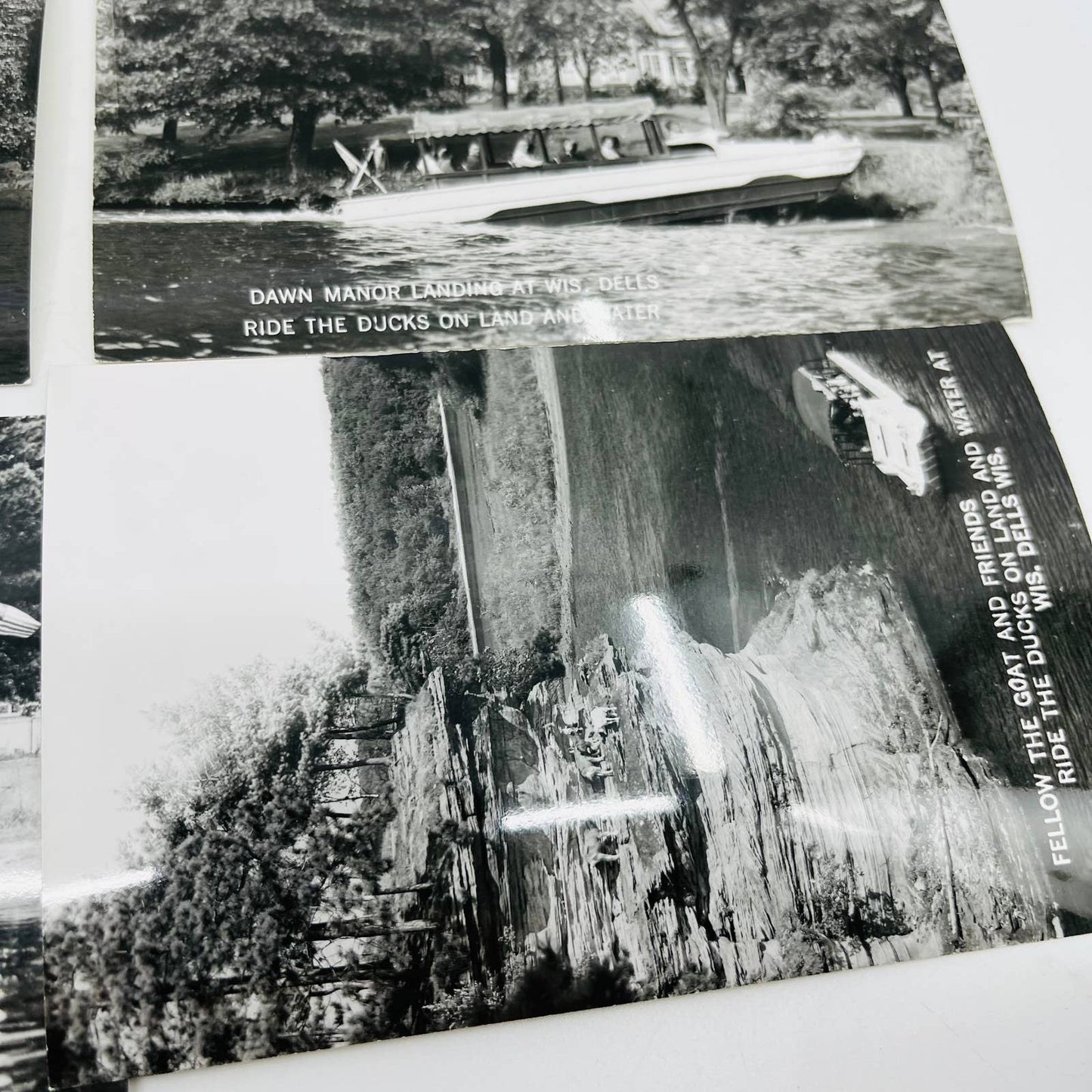 Lot of 11 Vintage RPPC Photo Postcards Wisconsin Dells WI Capt. Jack Tucker BA4