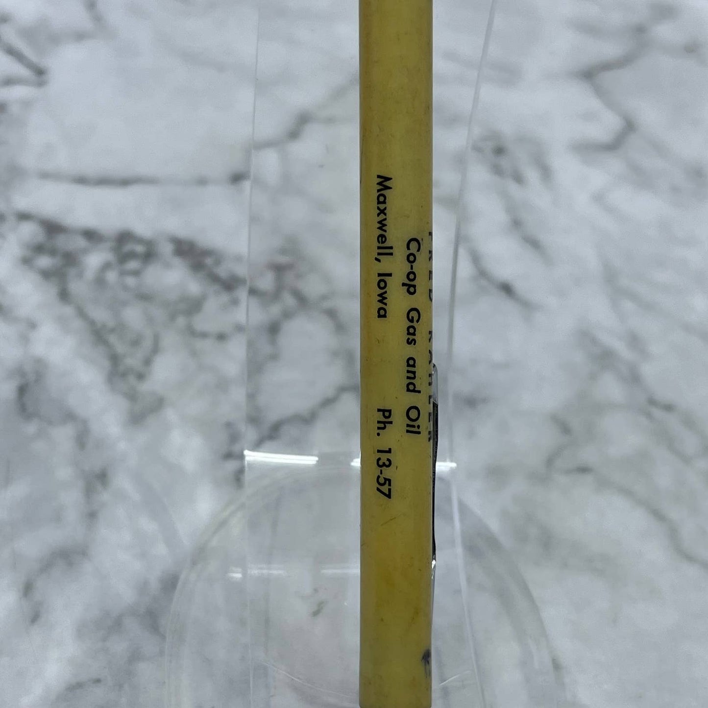 Vintage Mechanical Pencil Fred Kahler Co-op Gas & Oil Maxwell Iowa SE7