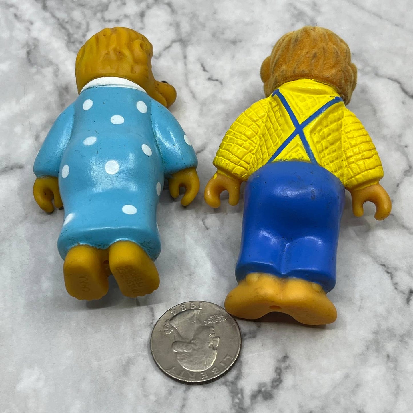 Vintage 1980s Berenstain Bears Papa Mama 3.5" Lot 2 SE7