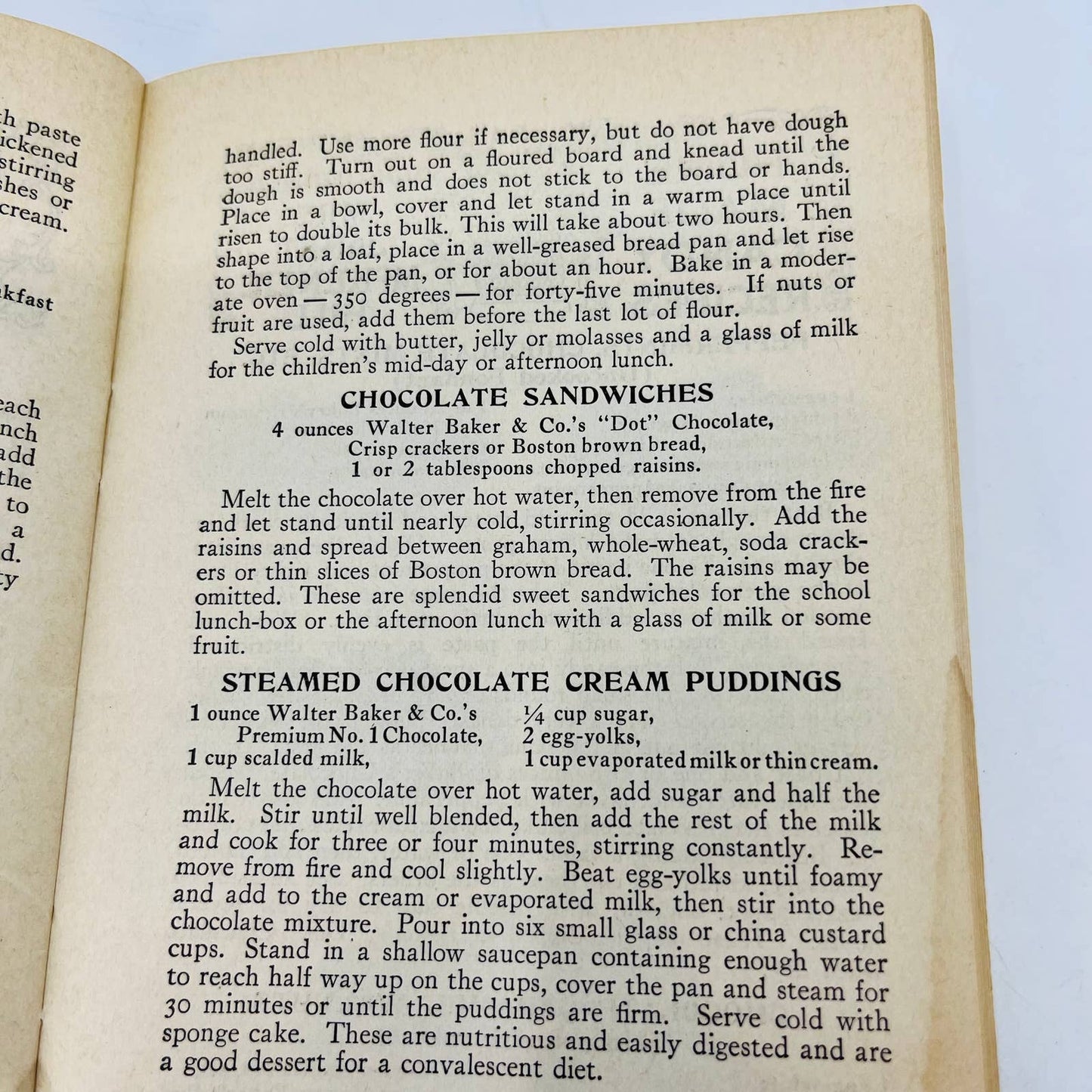 1926 Choice Recipes Embossed Cookbook Walter Baker & Co Dorchester Mass EA1