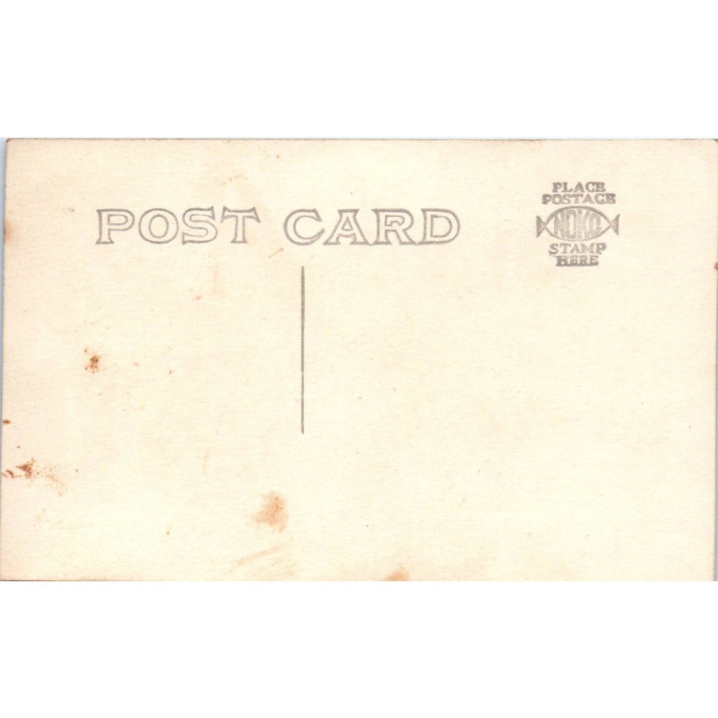 Antique RPPC Postcard Group of Men With Baseball Gloves & Bat EA3