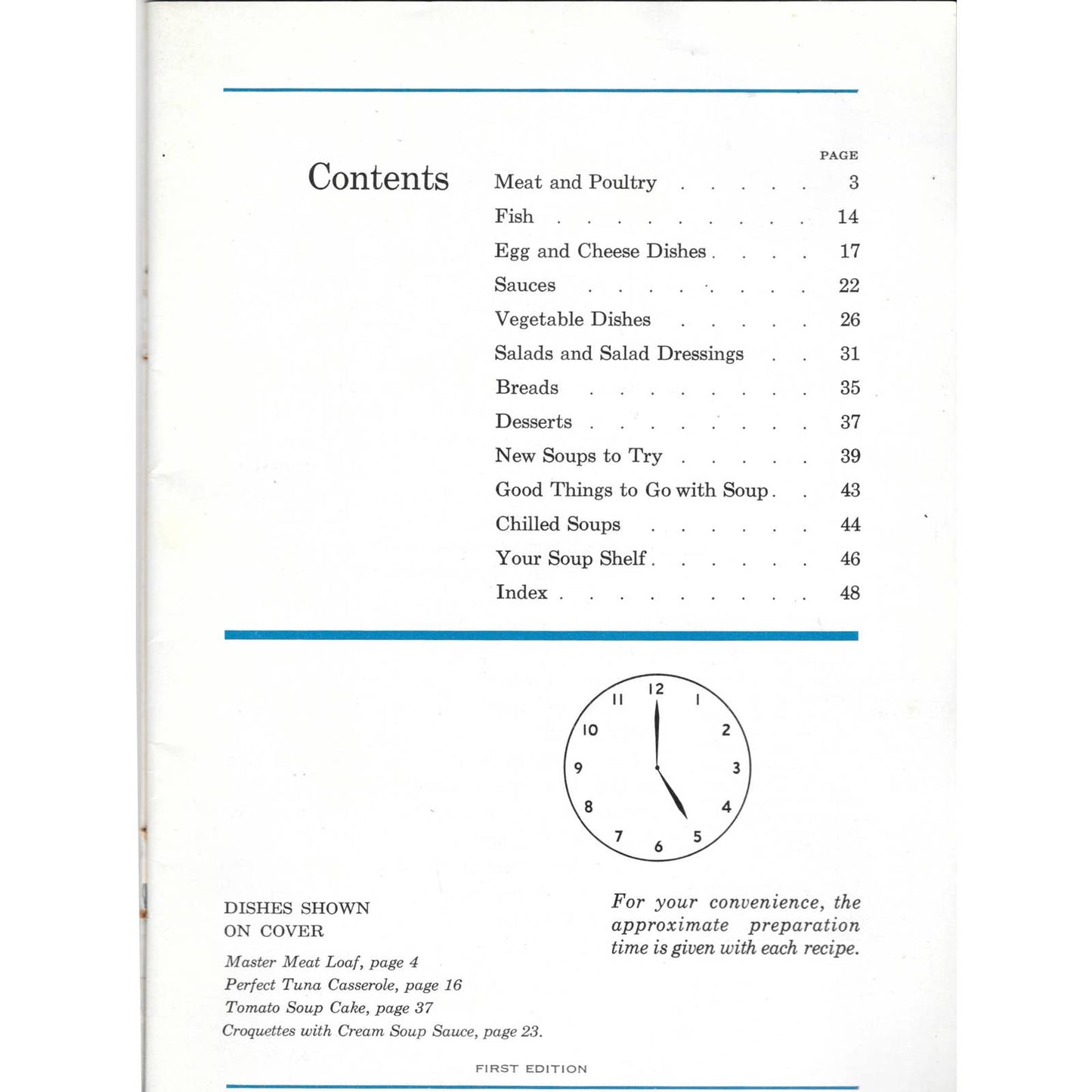 Vintage Cooking with Condensed Soups by Anne Marshall (Pamphlet) 1st Edition TJ7