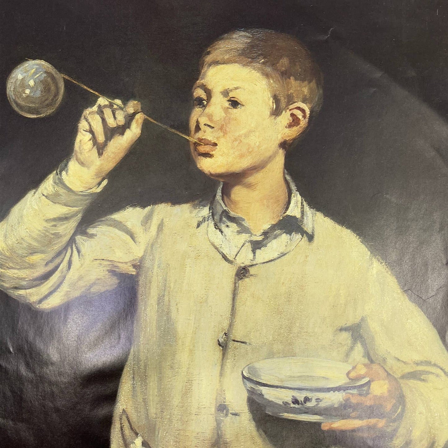 Vintage Art Print - Blowing Bubbles - Edouard Manet ~11x14 FL5