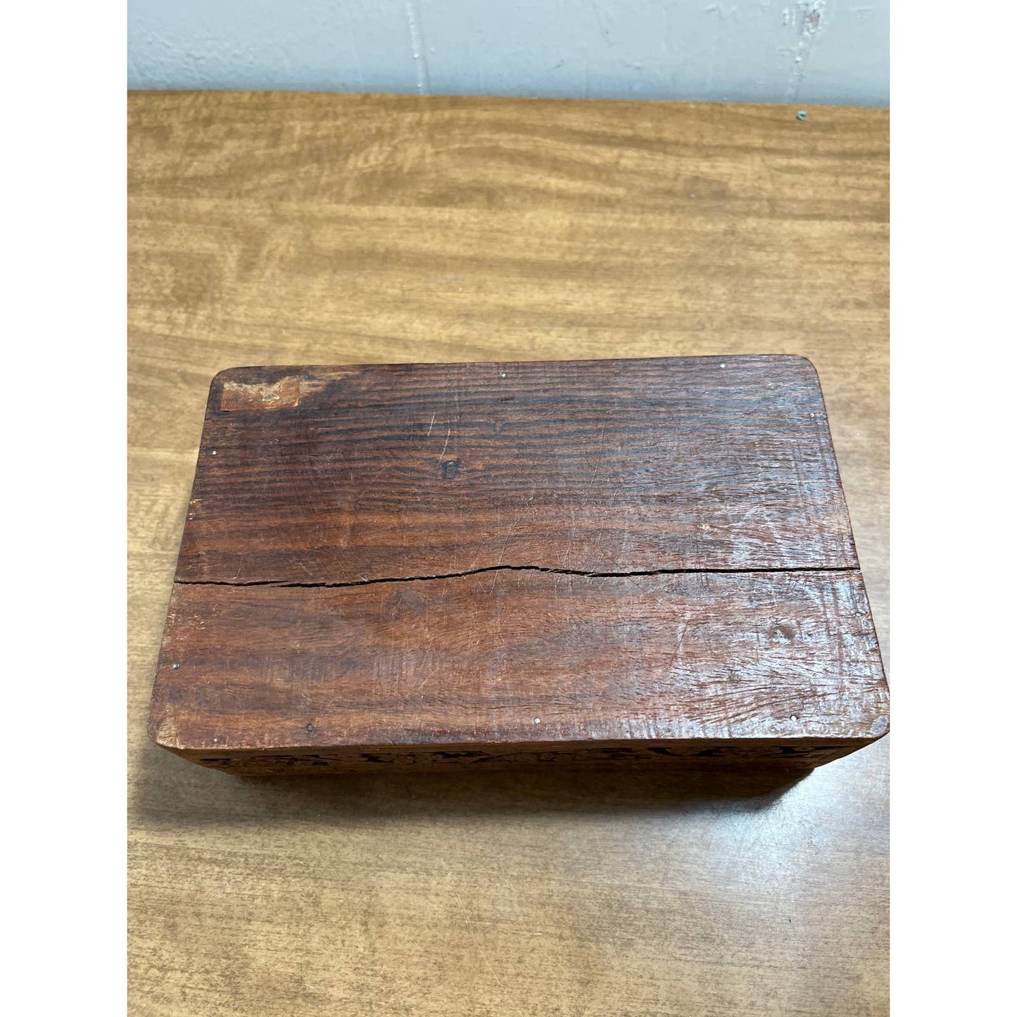Vintage Hand Carved Teak Wood Box Jewelry Trinket Keepsake Box India 5” x 7” TH7