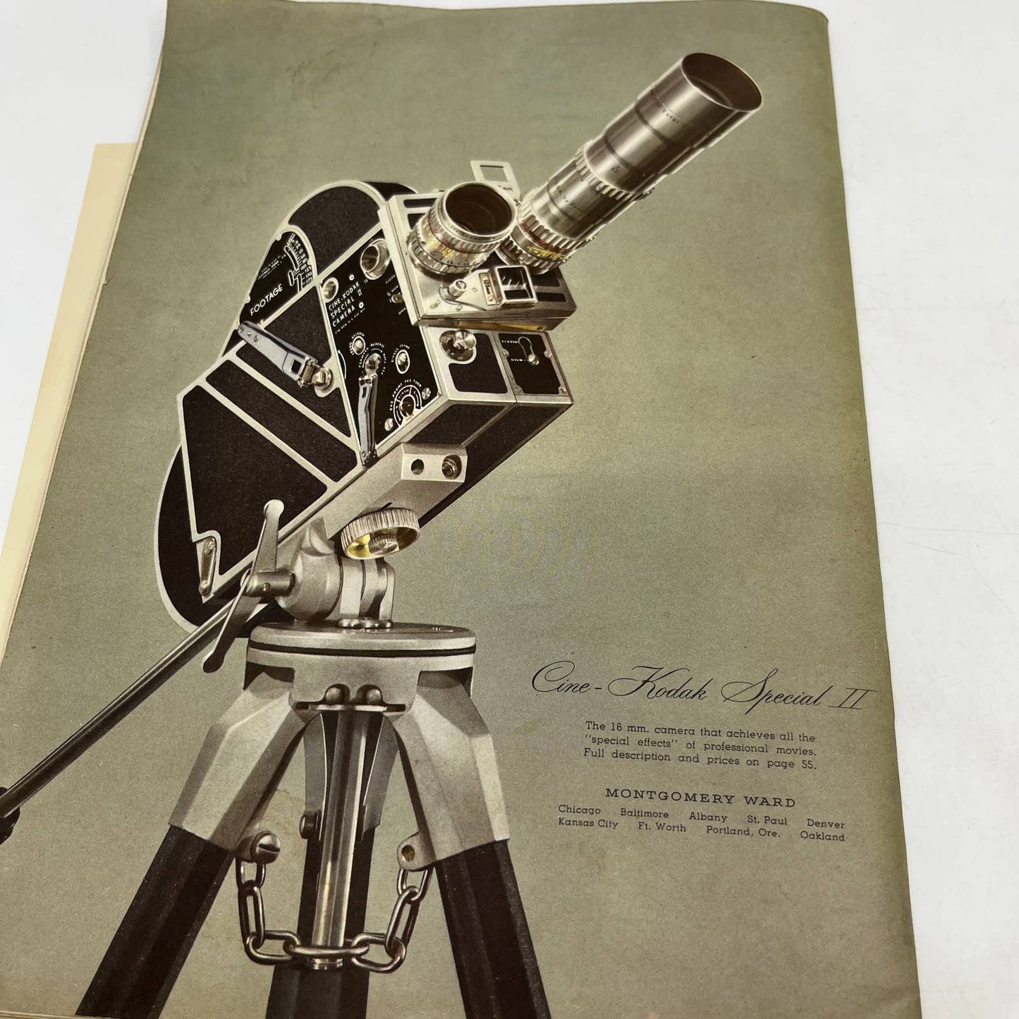 1949 Montgomery Ward Photographic Catalog Photography Cameras Kodak Ansco TG1