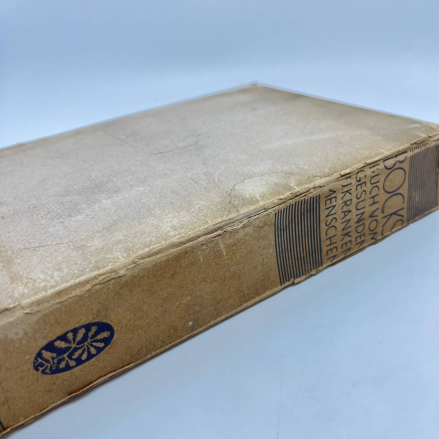 1929 Bocks Buch Vom Gesunden und Kranken Menschen German Edition HC DJ Box TF2