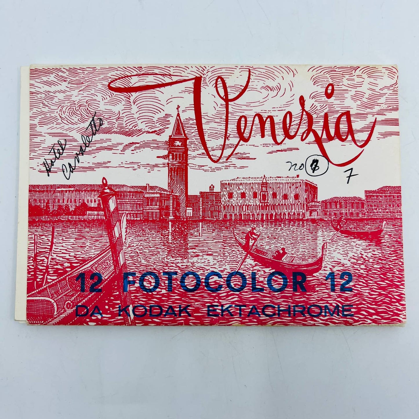 Vintage 1950s Venezia Venice Kodak Ektachrome 12 Postcard Set Italy Souvenir EA2