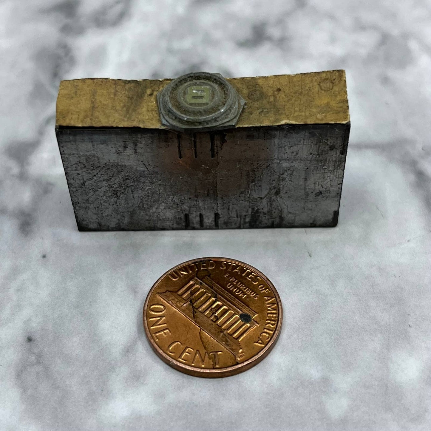 Vintage Printing Letterpress Printers Block Plate “B” Monogram Logo TJ511