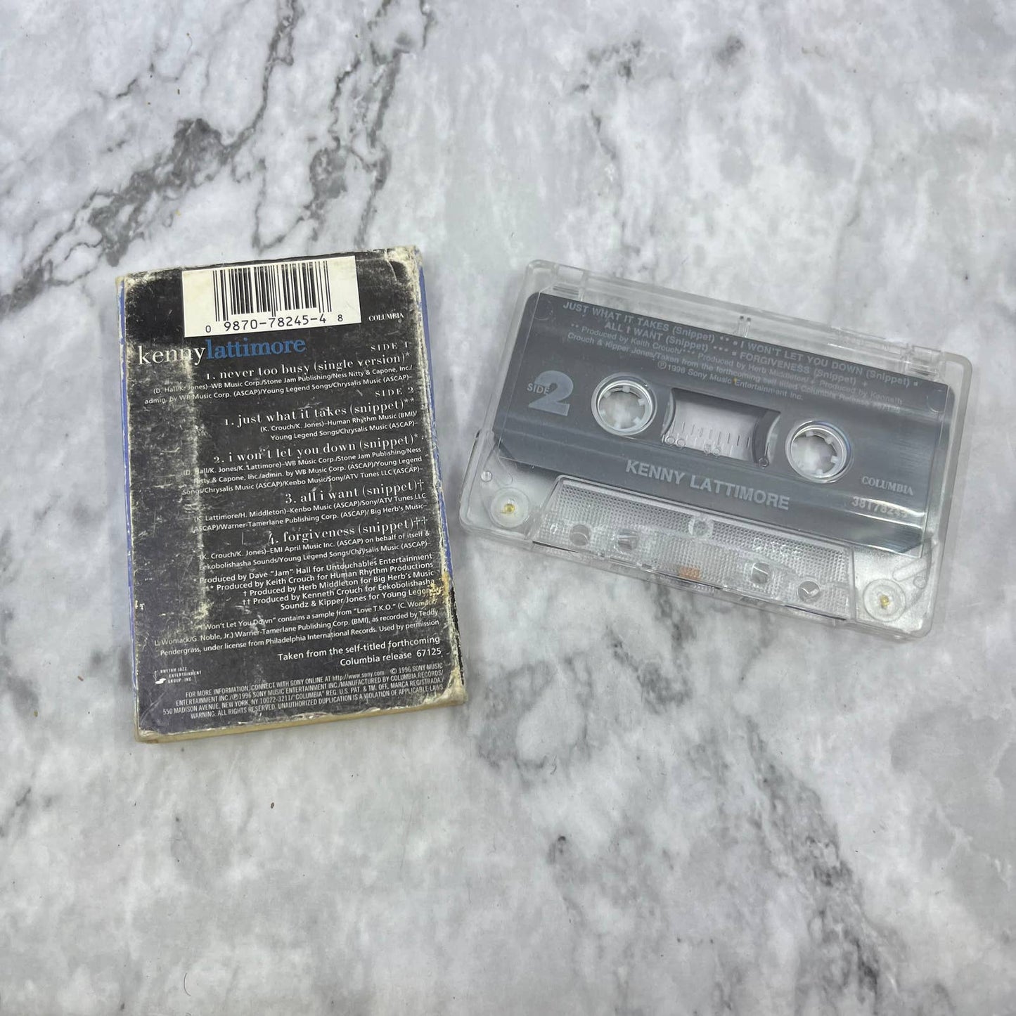 Kenny Lattimore - Never Too Busy Cassette Tape Single TJ4