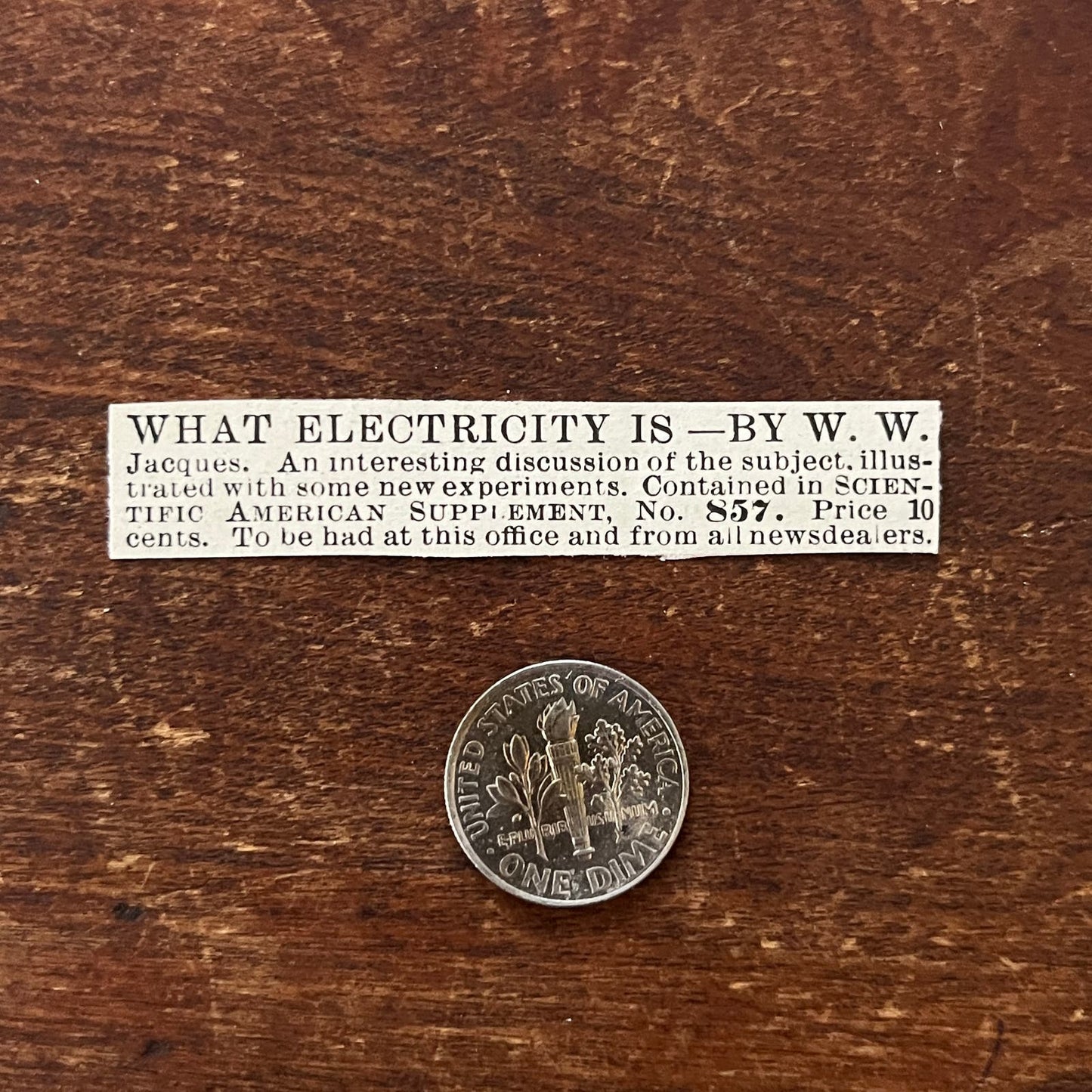What Electricity Is W.W. Jacques Original Advertisement AD8-P28