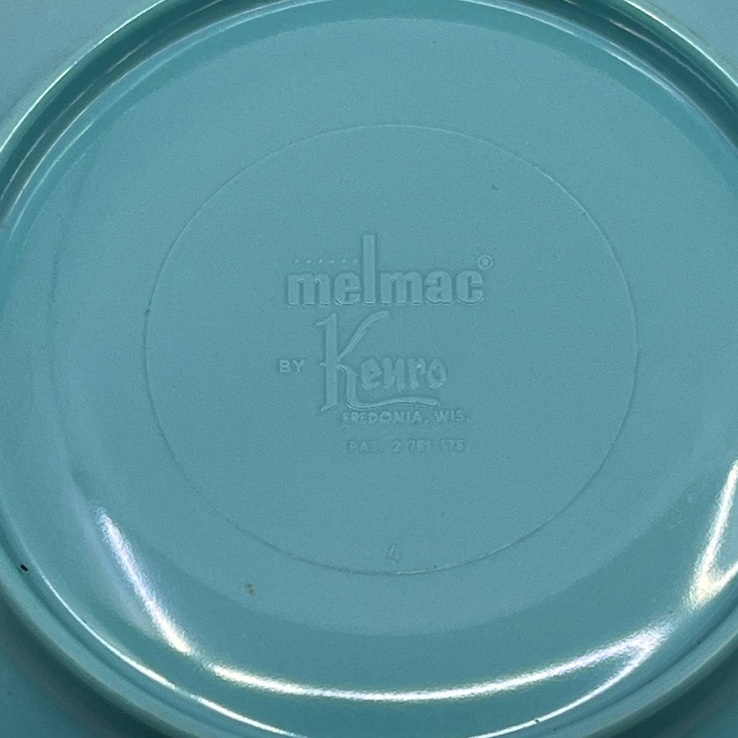 MCM Kenro Melamine Melmac Teal Dessert Bowl TJ5