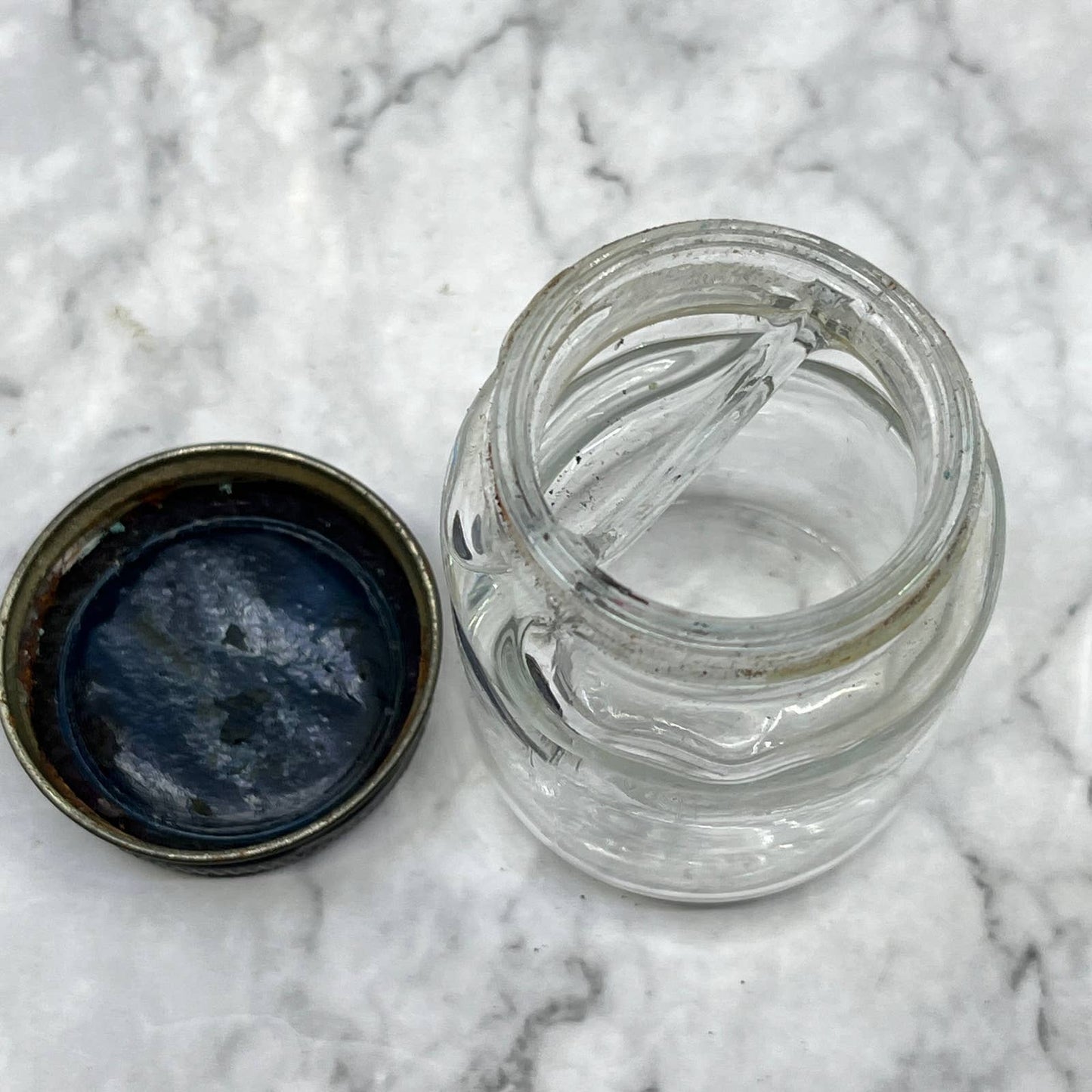 Vintage Scrip Ink Bottle With Ink Well Fountain Pen Dip PenTJ1