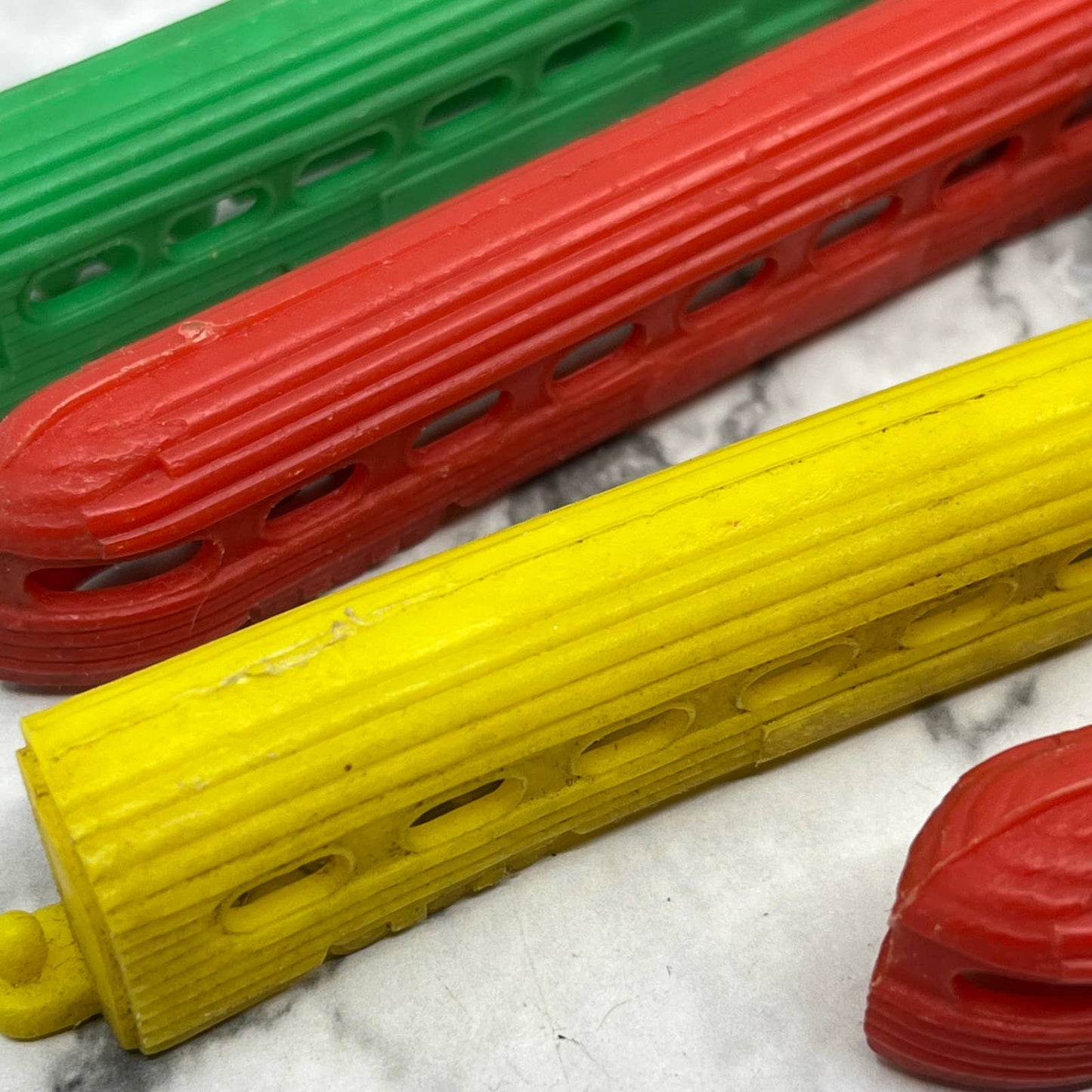 1950s Lot of 8 Plastic Zephyr Train Locomotove Toys 4" TJ9