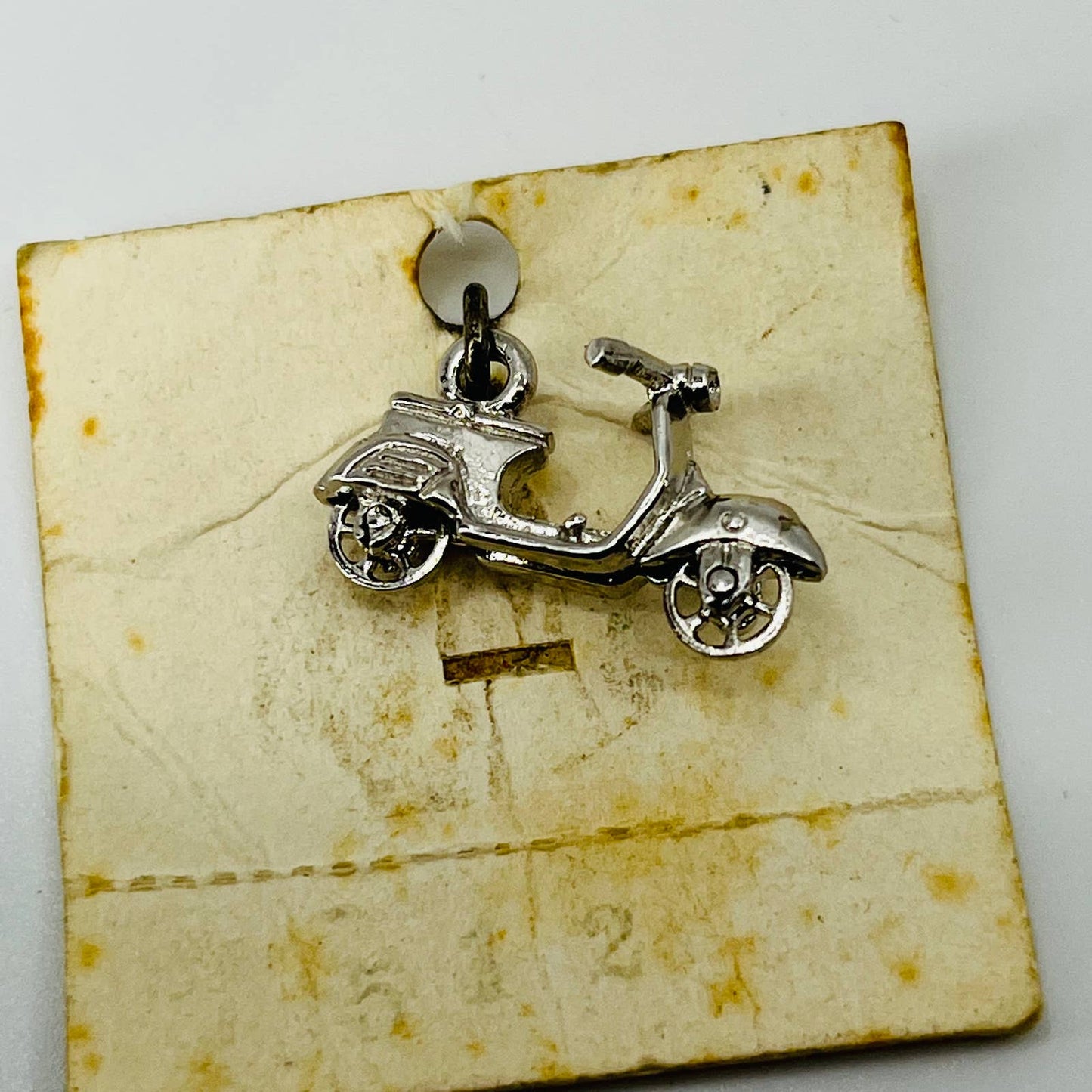 Vintage Sterling Silver Scooter Vespa Moped Charm SB3