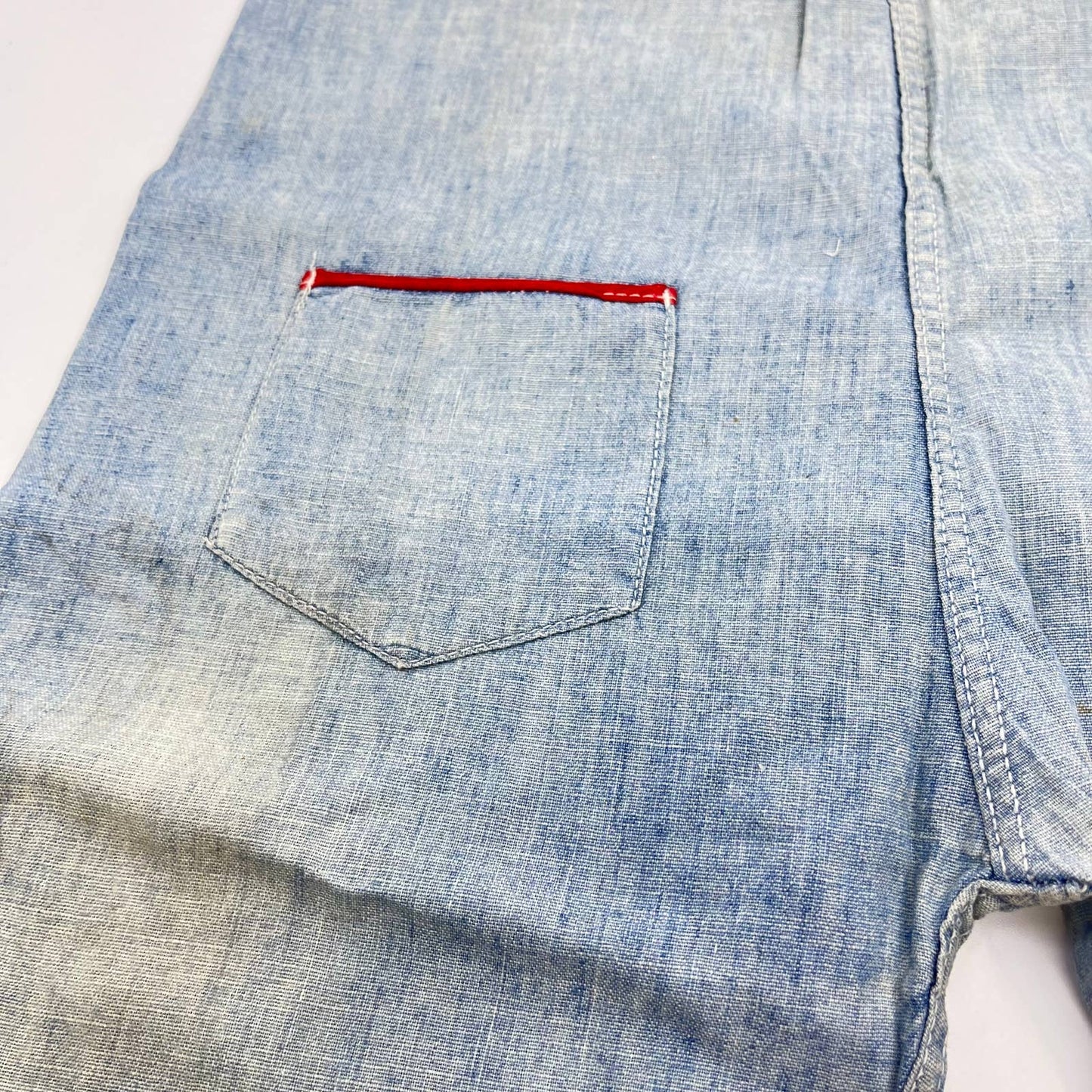 Antique Victorian Handmade Blue Overalls for Boy or Girl TE3