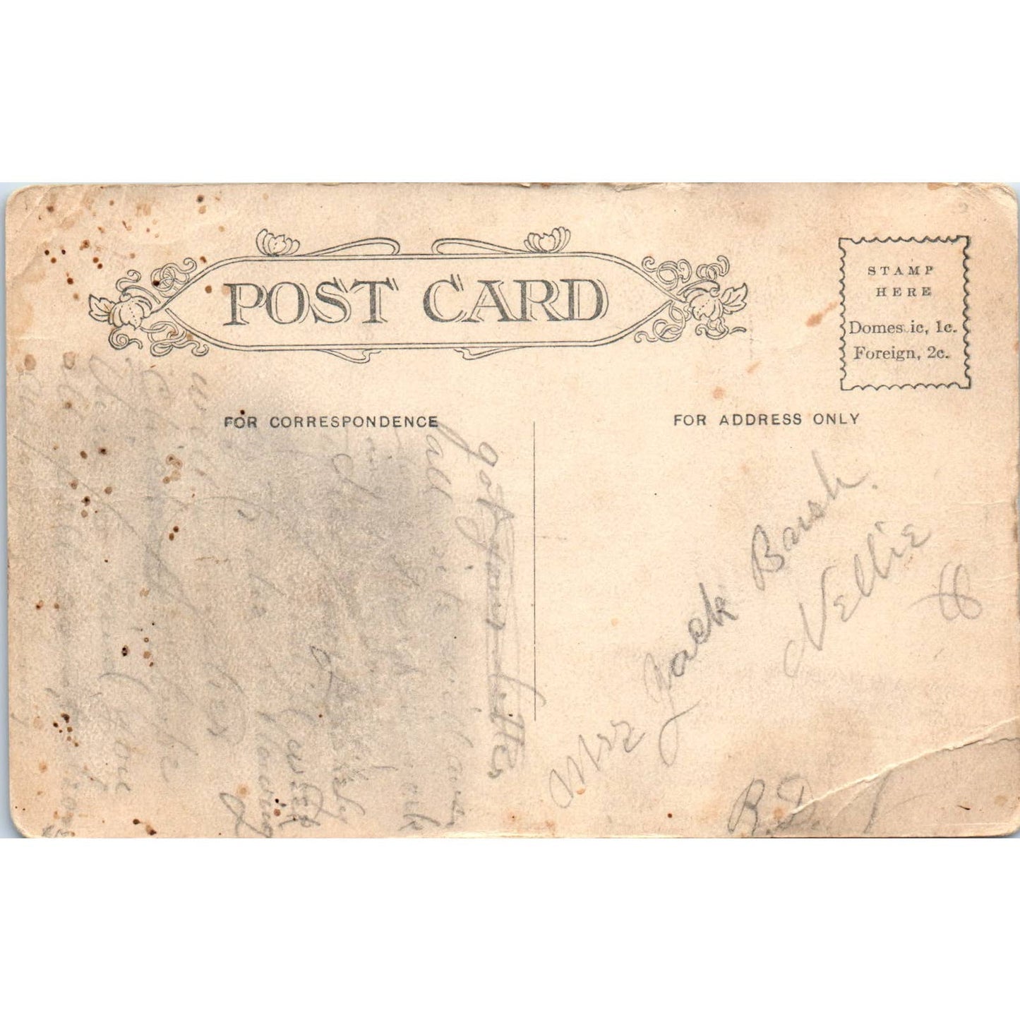 Antique Postcard Main Street - Opposite Courthouse Coshocton Ohio TD9