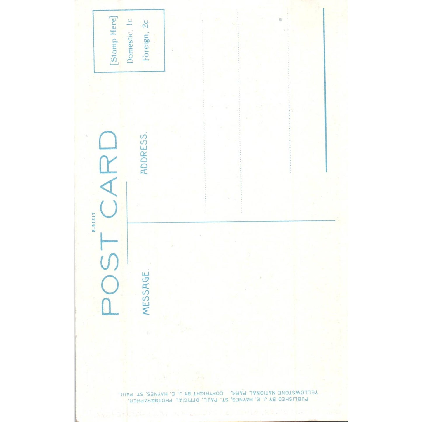 Indian Paint Brush Mimulus LangsdorfII Yellowstone Original Postcard TK1-P15